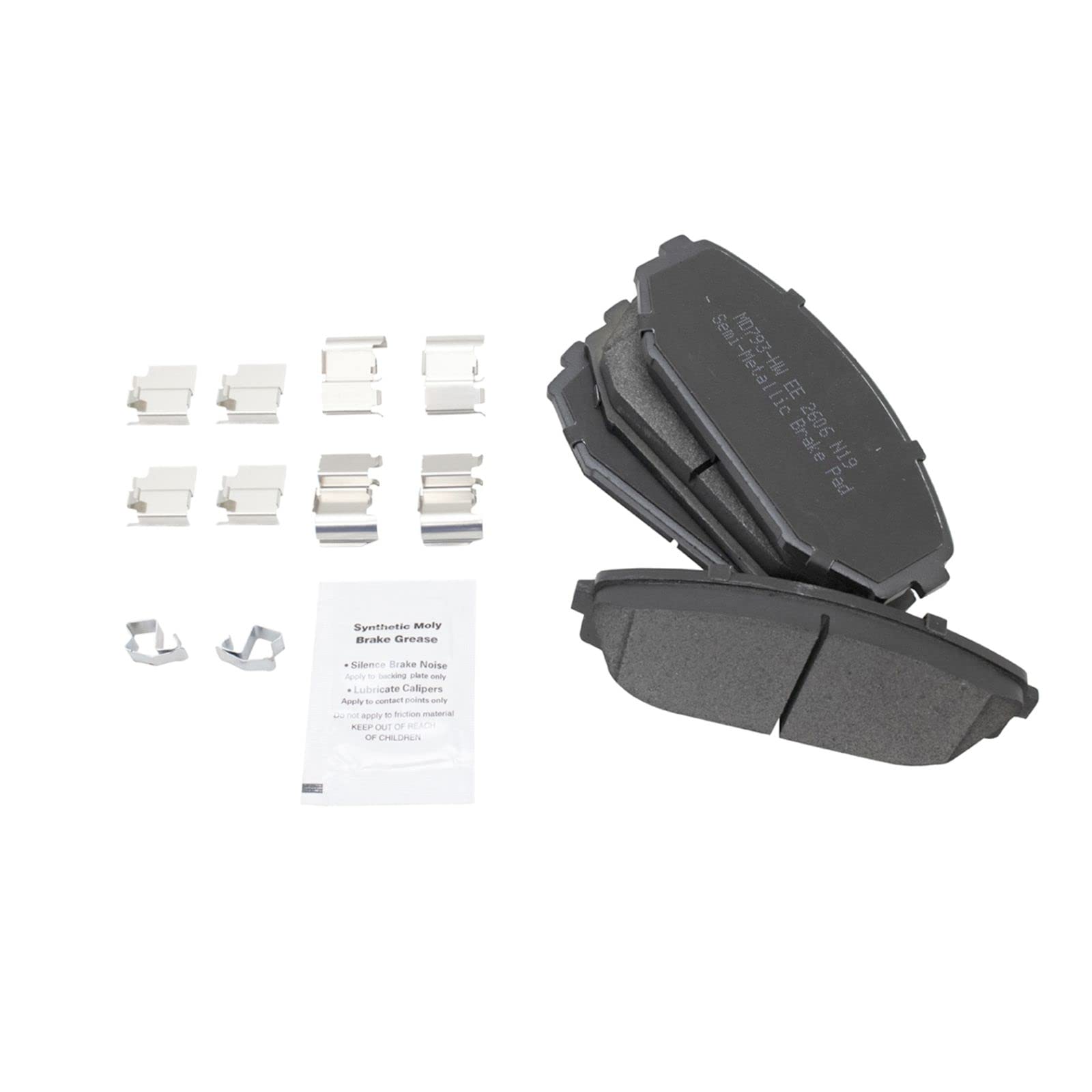 High-Performance Front & Rear Brake Pad & Rotor Kit - Semi-Metallic Brake Pads with Chemical Kit - Compatible with 2001-2002 Acura MDX - Perfect for Daily Commuting & Heavy-Duty Driving