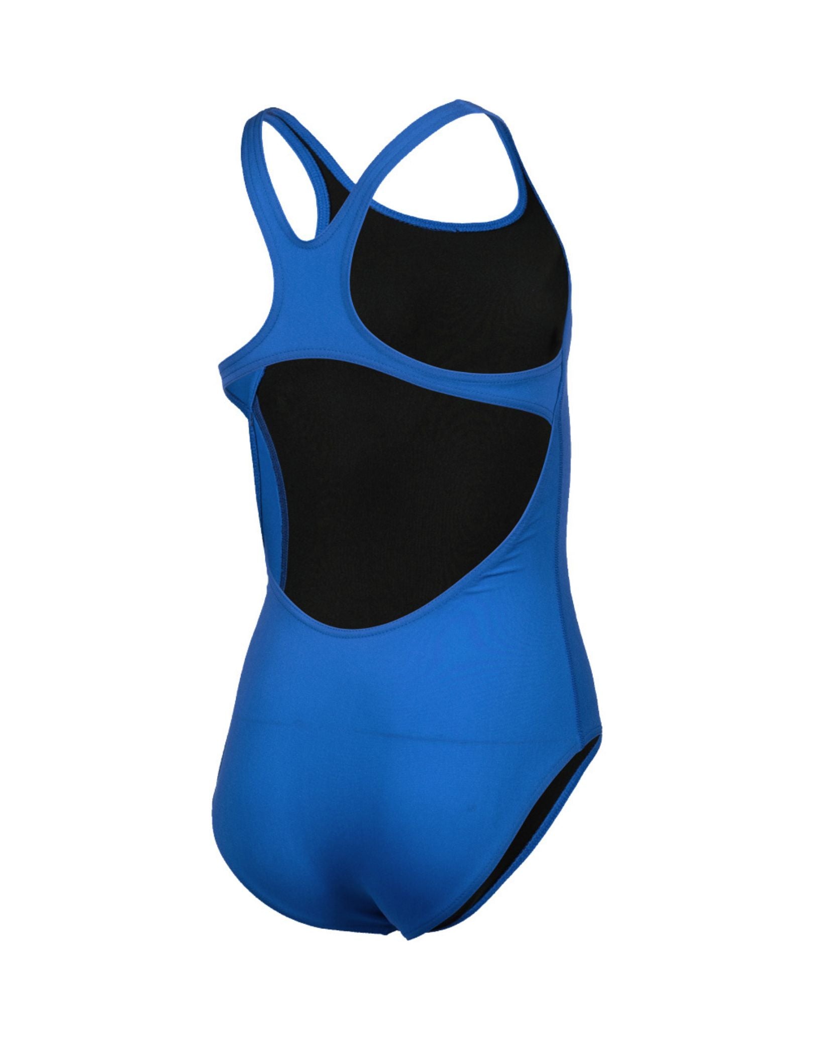 Girls Team Swim Pro Solid One-Piece Swimsuit - Royal Blue & White - Perfect for Swim Team Practice, Competitions & Summer Pool Fun