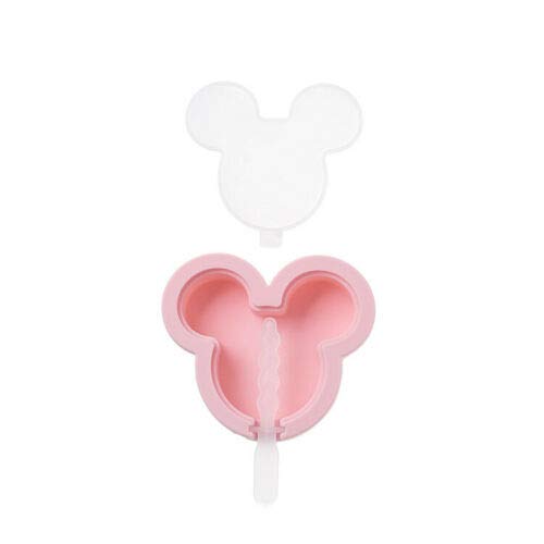 3-Piece Silicone Ice Cream Molds Set - DIY Frozen Popsicle Maker for Juice, Yogurt & Desserts (Pink Mouse Shape) - Perfect for Summer Treats, Kids Parties & Homemade Healthy Snacks