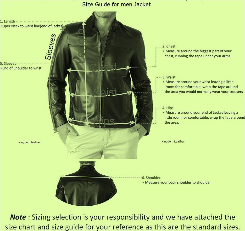 Men's Slim Fit Leather Motorcycle Jacket - KL256 - Premium Biker Jacket for Riding & Casual Wear