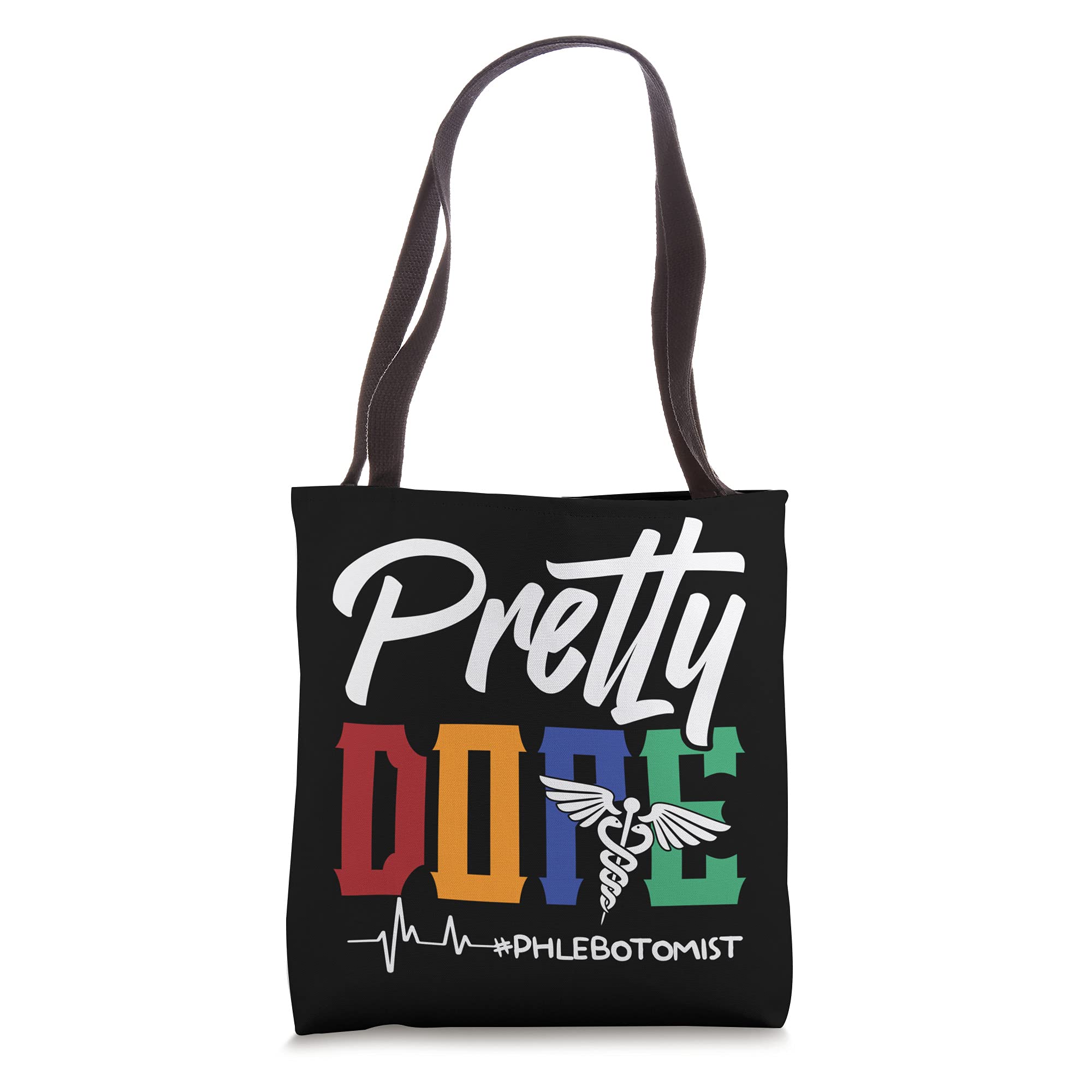 Phlebotomy Tote Bag for Nurses & Medical Professionals - Durable Lab Syringe Organizer with Heartbeat Design - Perfect for Blood Draws, IV Therapy & Medical Supplies Storage