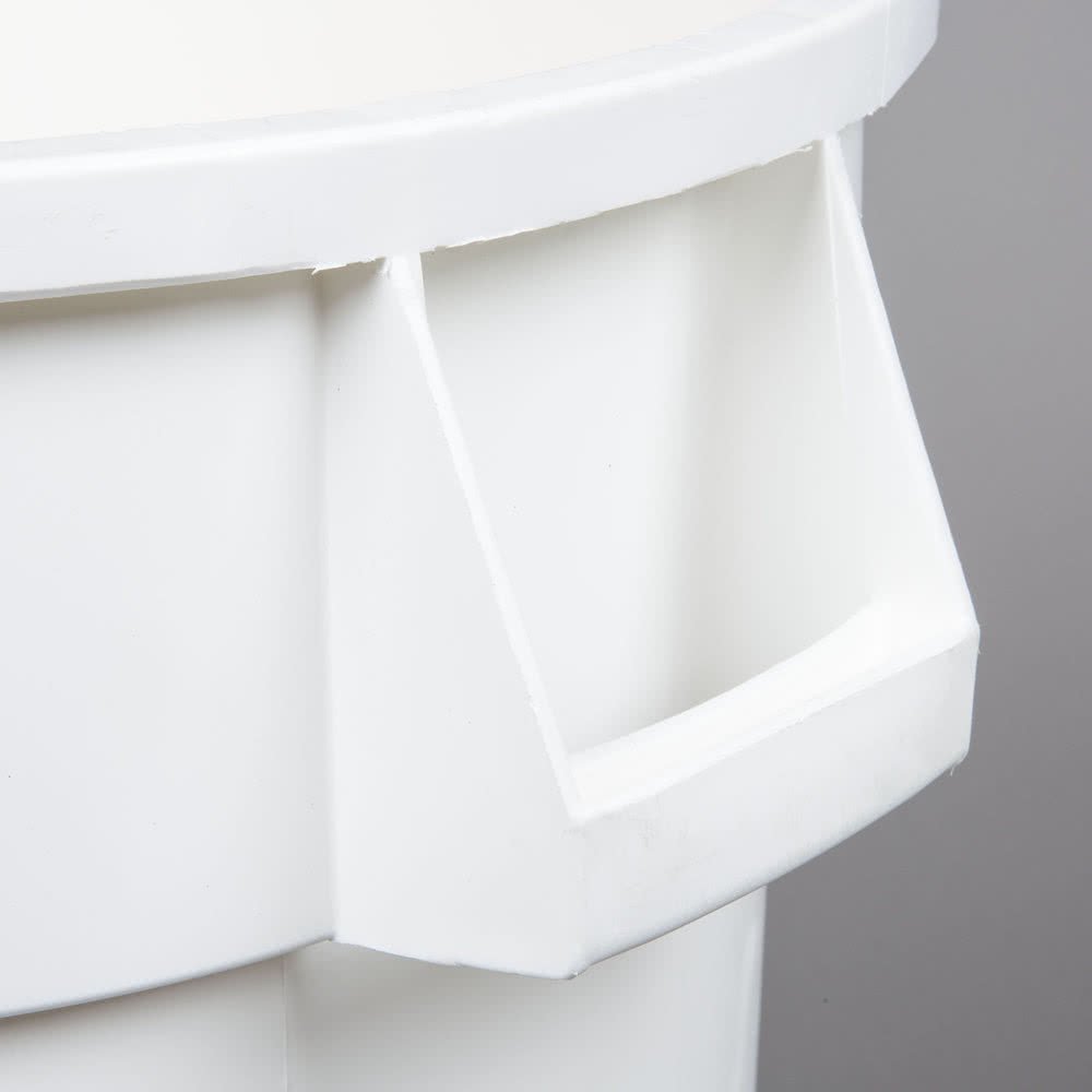 Huskee 32 Gallon White Trash Can with Lid - Heavy Duty TableTop King 3200WH Kitchen & Outdoor Garbage Bin for Home, Office, Restaurant Use