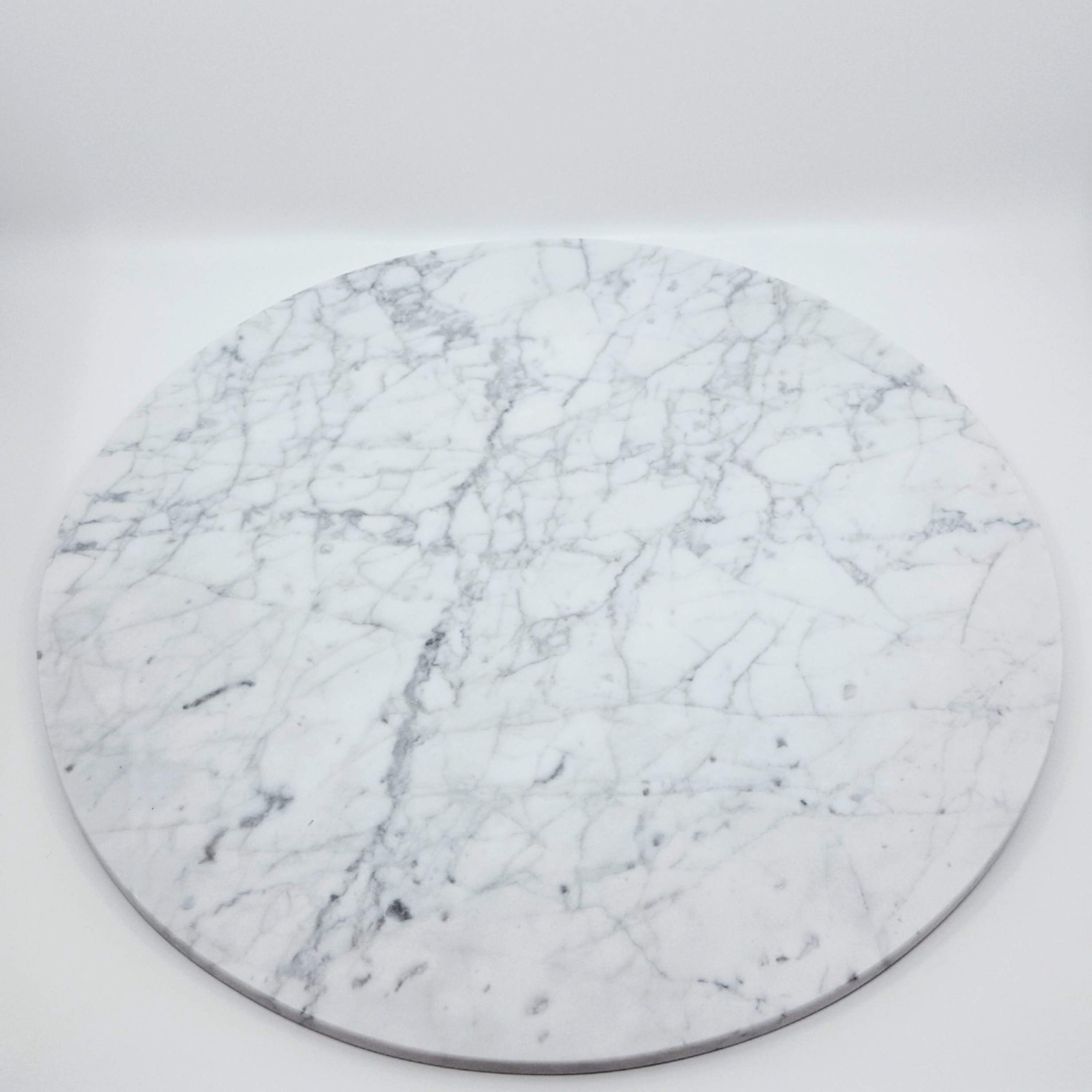 Elegant White Marble Cake Stand - 20 Inch Round Wedding & Birthday Party Centerpiece for Desserts, Cupcakes, and Table Decor | Perfect for Bridal Showers, Anniversary Celebrations, and Special Occasions