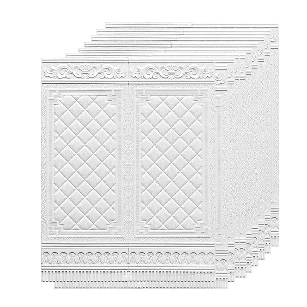 3D Self-Adhesive Wall Stickers - Waterproof Anti-Collision Wall Panels for Living Room & Bedroom Renovation | Home Decor, Kids Room Protection, DIY Wall Makeover