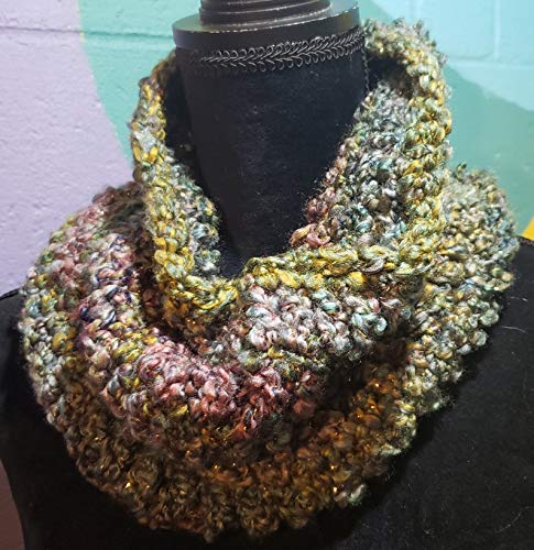 Stellar Nova Crochet Cowl - Soft Handmade Winter Scarf for Women - Cozy & Stylish Accessory for Cold Weather, Outdoor Activities, and Holiday Gifts