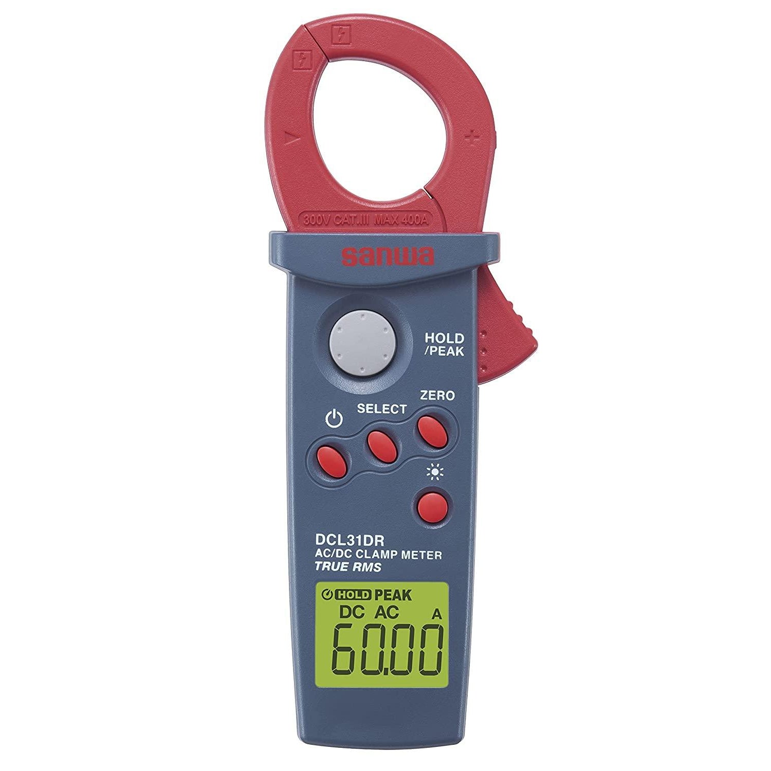 DCL31DR True RMS Mini AC/DC Clamp Meter with Peak Hold - Perfect for Electricians, HVAC Technicians & DIY Home Electrical Testing