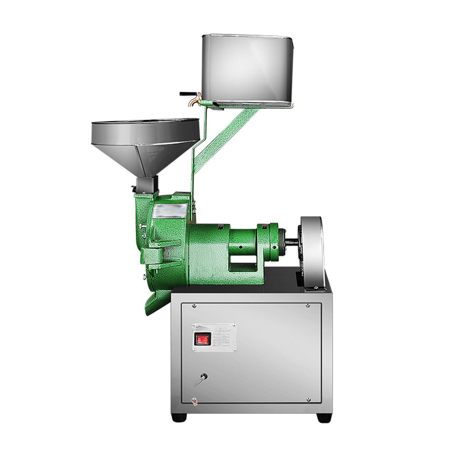 Commercial Electric Grain Grinder 110V - Heavy Duty Corn & Soybean Grinding Machine for Wet/Dry Ingredients - Adjustable Thickness - Perfect for Bakeries, Restaurants & Home Kitchens