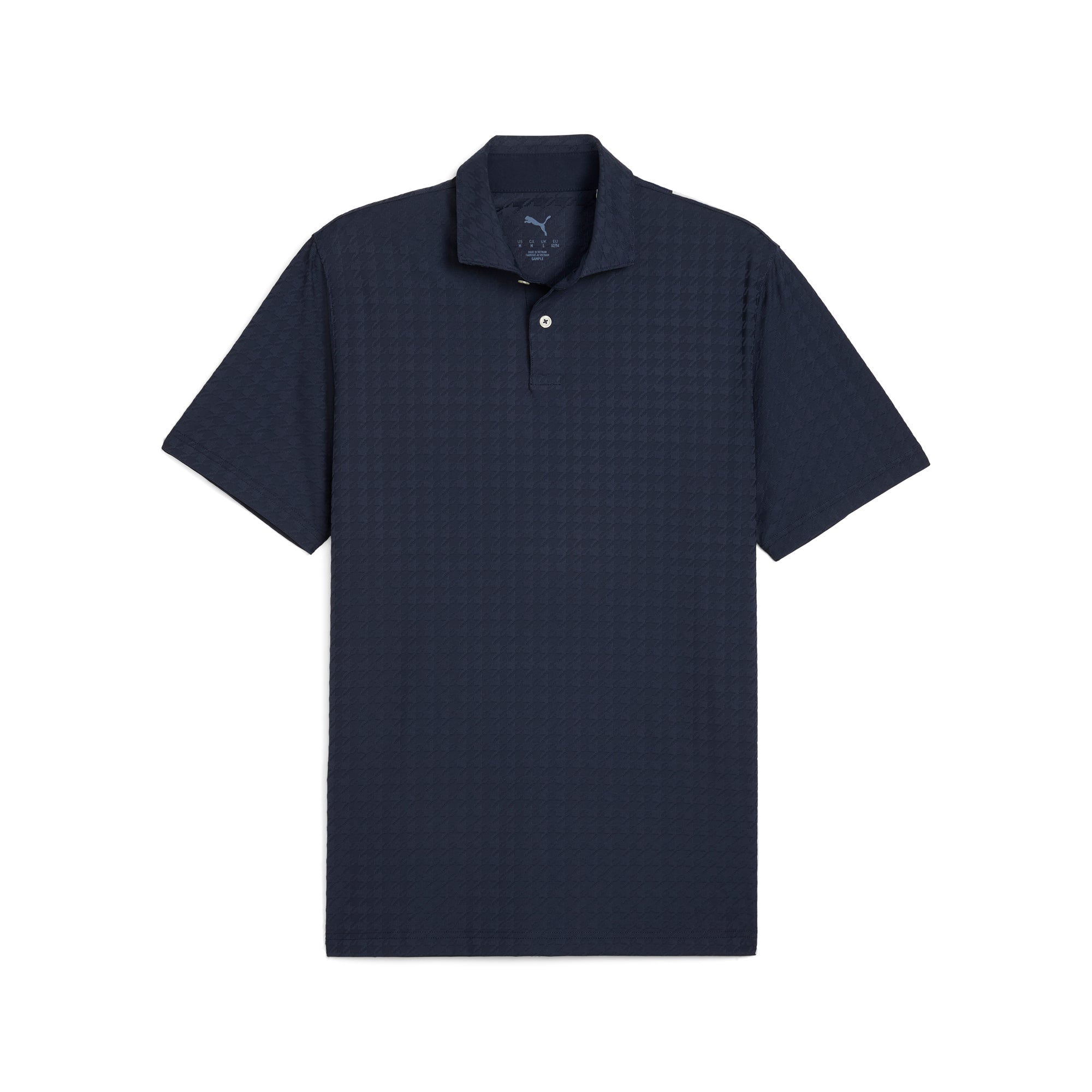 MATTR Houndstooth Golf Polo Shirt for Men - Breathable & Moisture-Wicking Performance Golf Shirt - Stylish & Comfortable for Golf, Work & Casual Wear