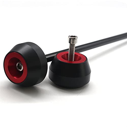 Red rear wheel