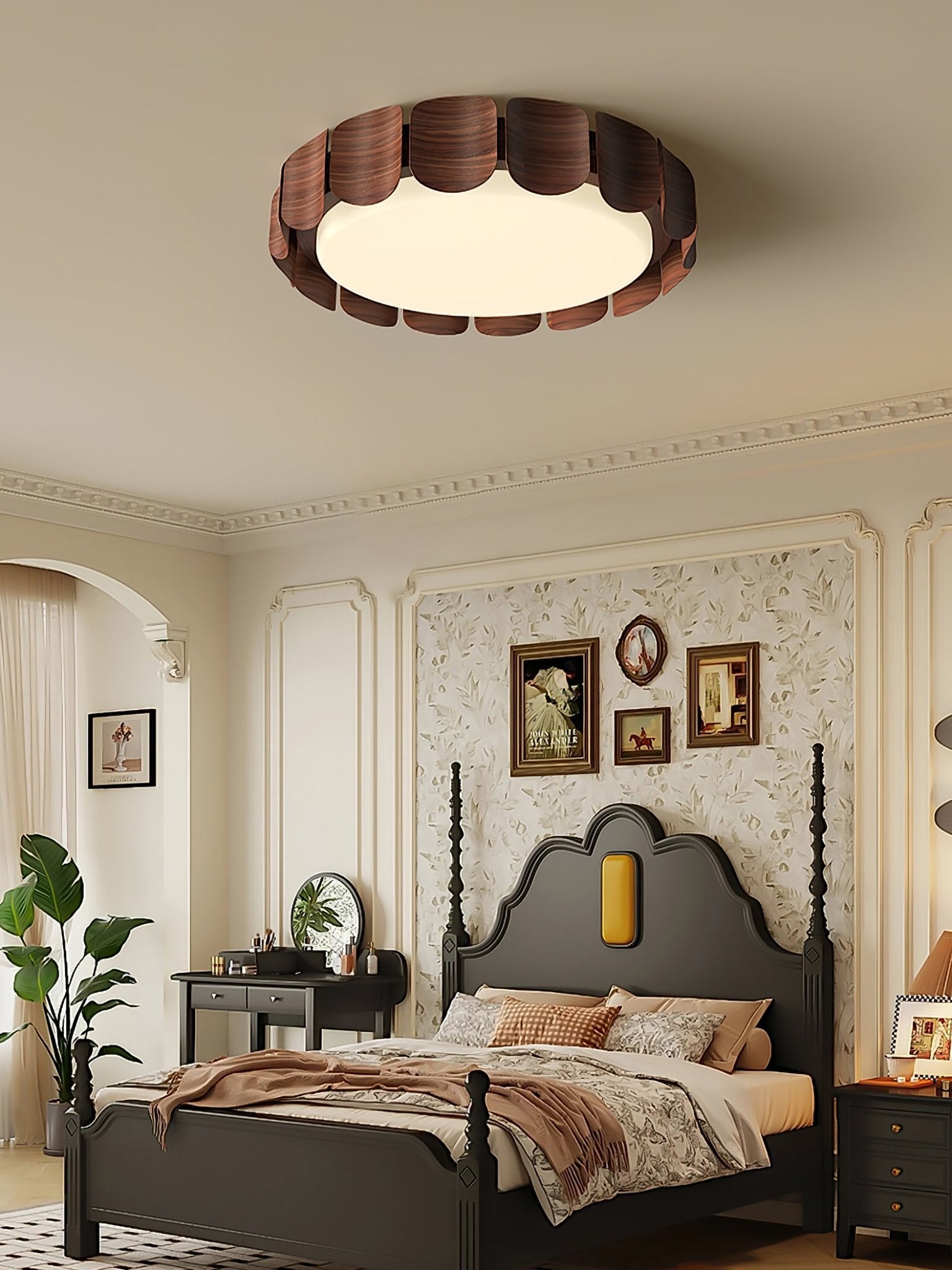 Cascadia Flare Ceiling Light - Modern LED Flush Mount Fixture for Bedroom, Kitchen, Hallway - Dimmable Bright Lighting for Home & Office Decor