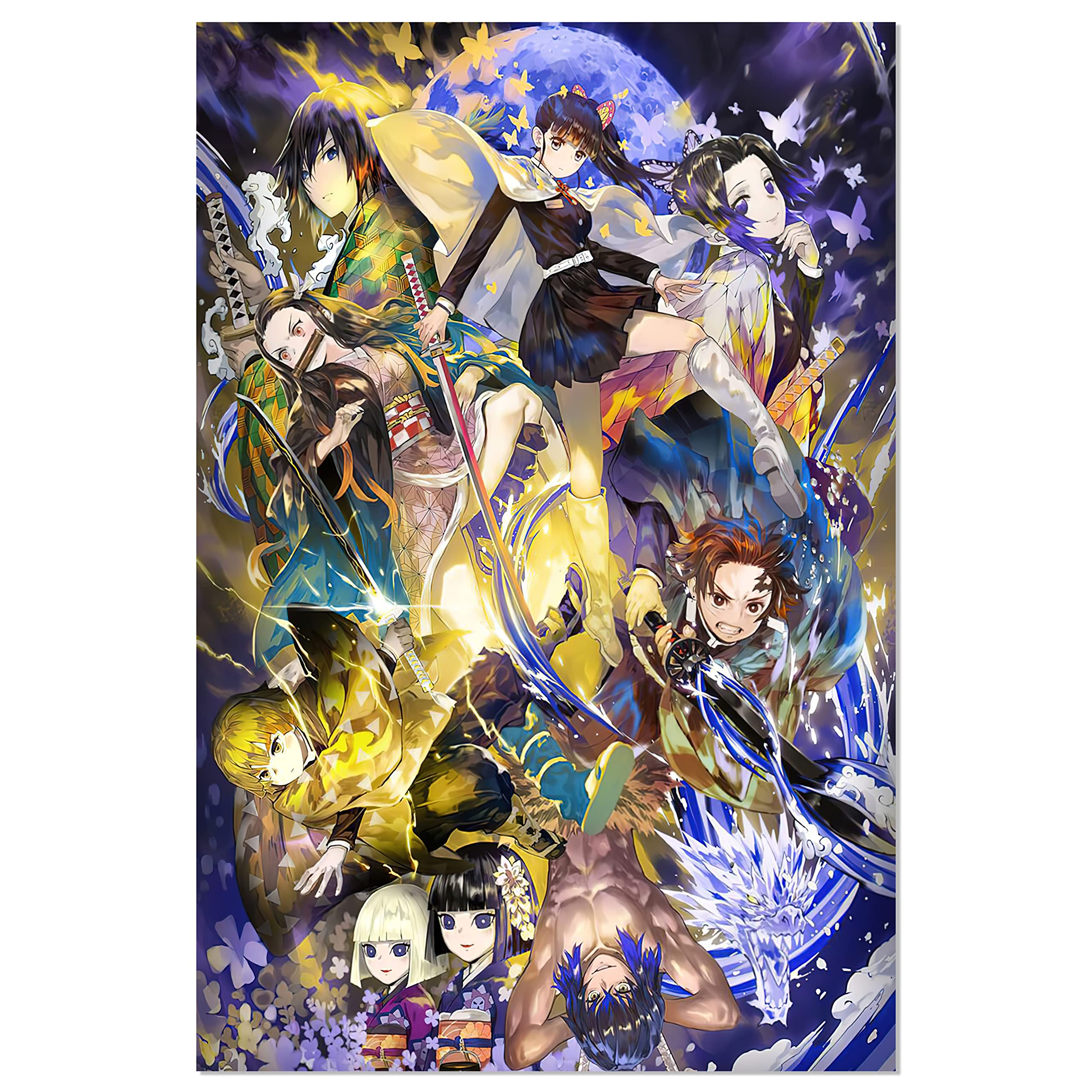 Anime Poster Canvas Print - 16x24 Inch Wall Art for Boys Room, Bedroom & Home Decor - Unframed Anime Wall Decor for Fans & Collectors | Perfect Gift for Anime Lovers & Teenagers