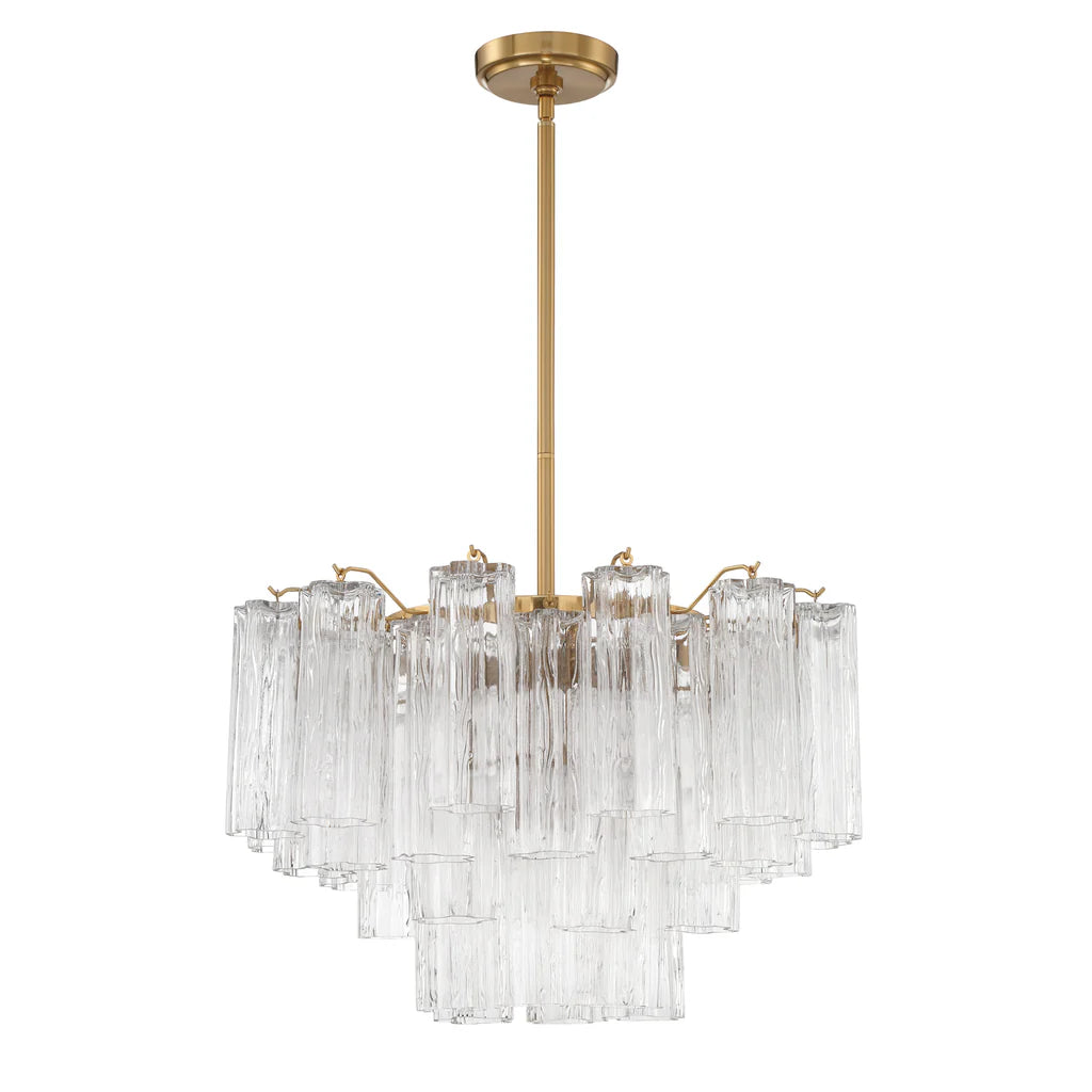 Elegant Tronchi Crystal Chandelier - Modern Luxury Ceiling Light Fixture for Dining Room, Living Room & Bedroom Decor