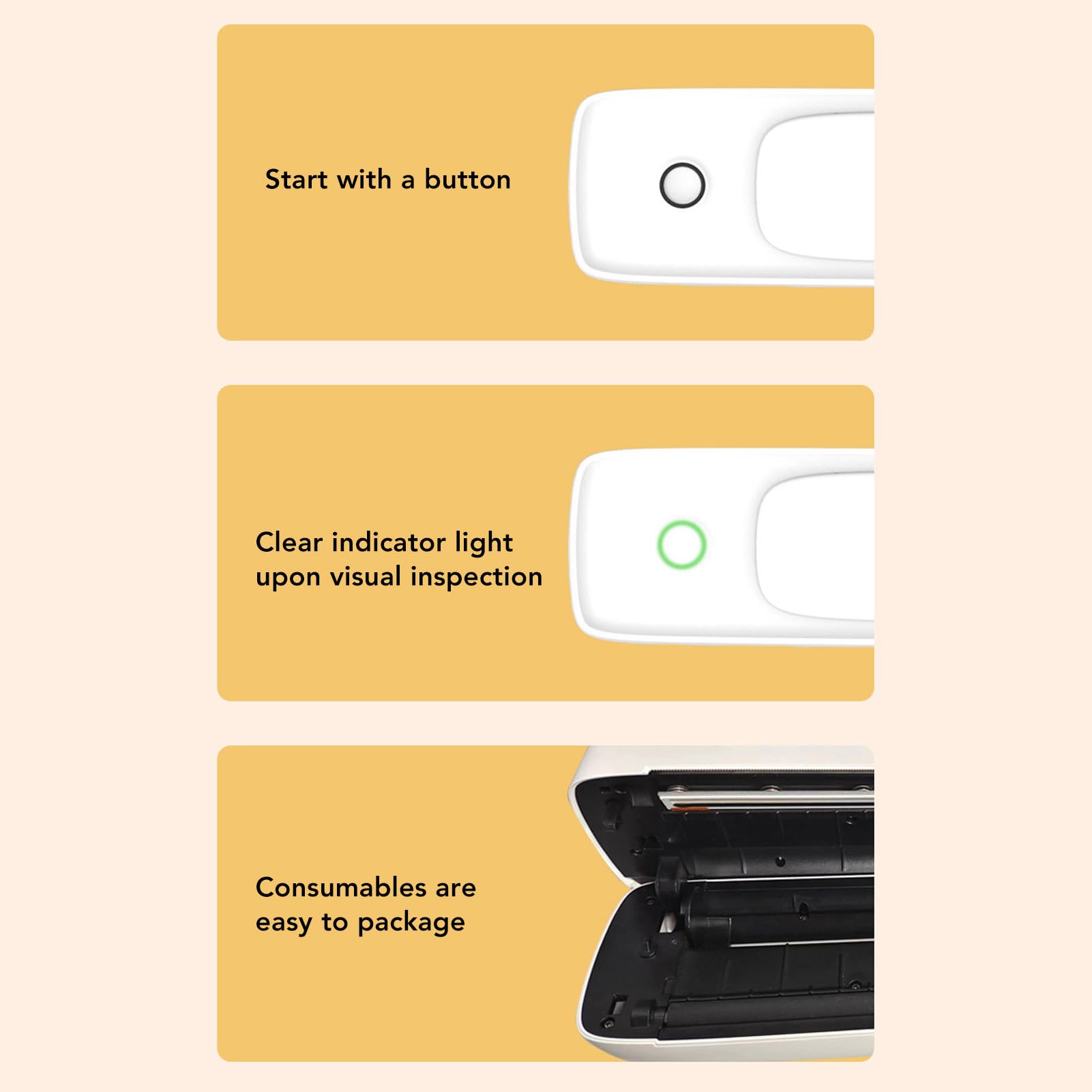 Huairdum Inkless Mobile Printer - Wireless Portable Printer for Home, Office & Travel | Print Photos, Labels & Documents On-The-Go