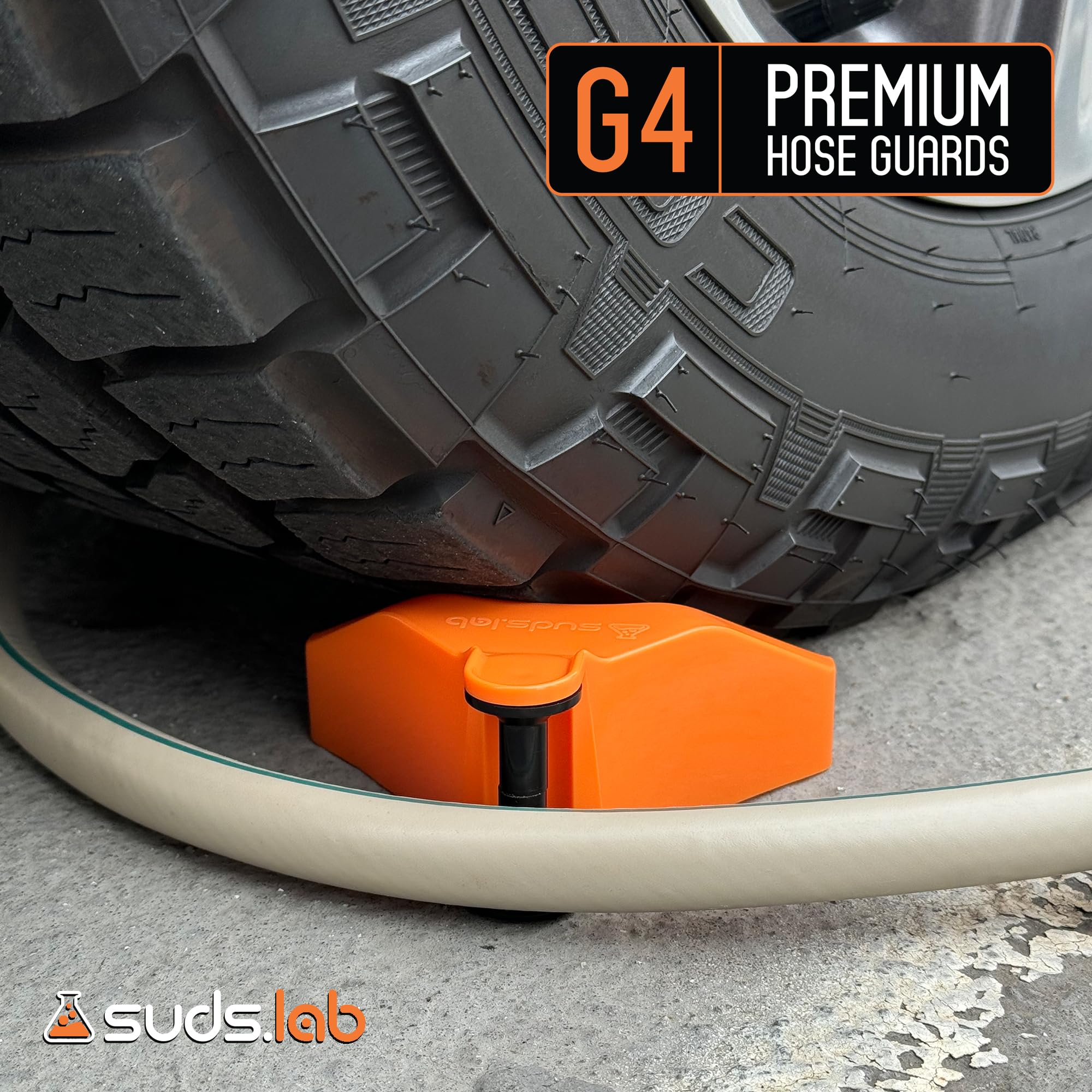 Suds Lab Car Hose Guide Roller Tool - Universal Vehicle Wash Accessory for Cars, Trucks, Motorcycles & Garden Hoses | Perfect for Auto Detailing, Tire Cleaning & Home Car Washing Stations