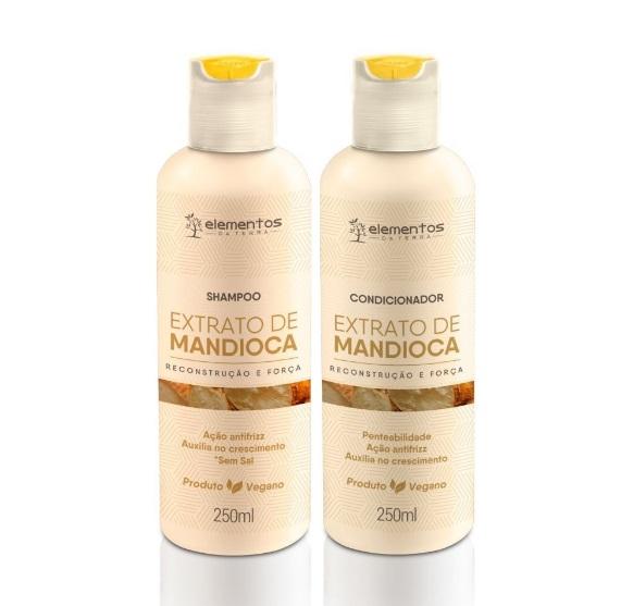 NutraHair Vegan Cassava & Manioc Hair Treatment - 2x250ml for Strength & Reconstruction - Perfect for Damaged, Dry & Curly Hair Care