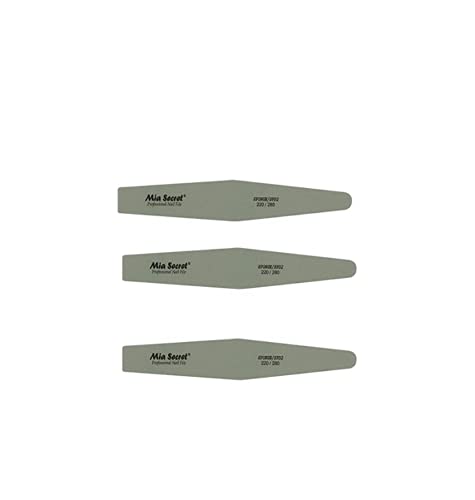 Mia Secret Professional 220/280 Grit Diamond Nail File Sponge - 24 Pack for Salon & Home Manicure, Pedicure, Acrylic & Gel Nails