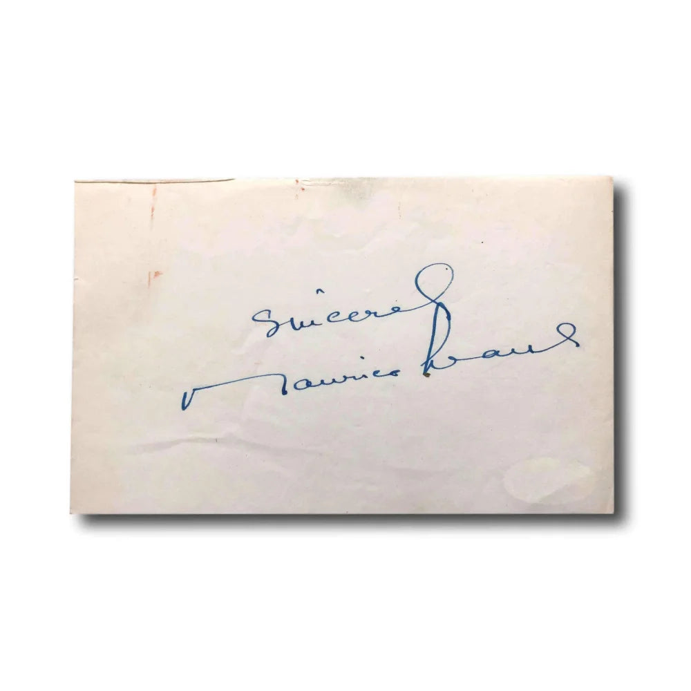 Maurice Evans Hand Signed Autographed Album Page Cut - JSA COA Certified - Planet of the Apes Actor Memorabilia - Perfect for Movie Collectors & Sci-Fi Fans Display