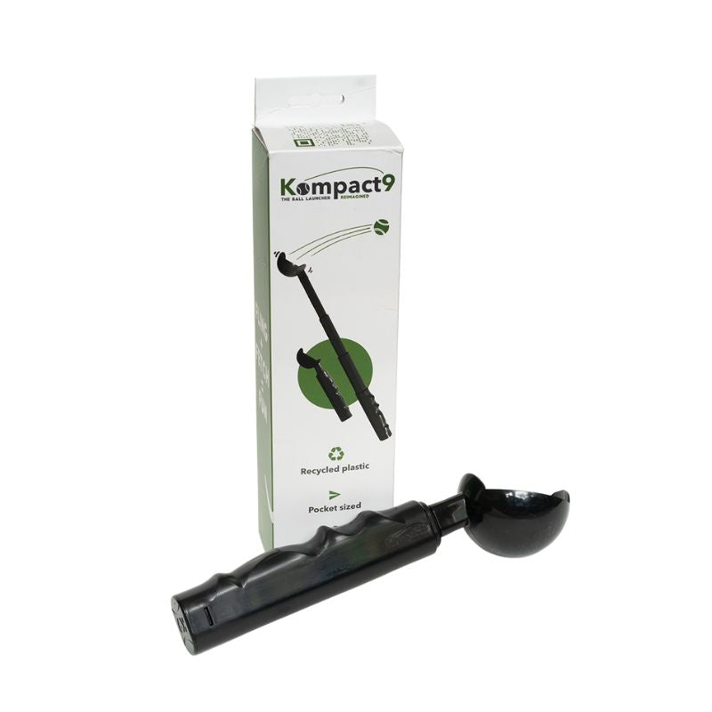 Kompact9 Retractable Dog Ball Launcher - Automatic Tennis Ball Thrower for Dogs - Portable Fetch Toy for Outdoor Play, Training & Exercise - Great for Backyard, Park & Beach Use