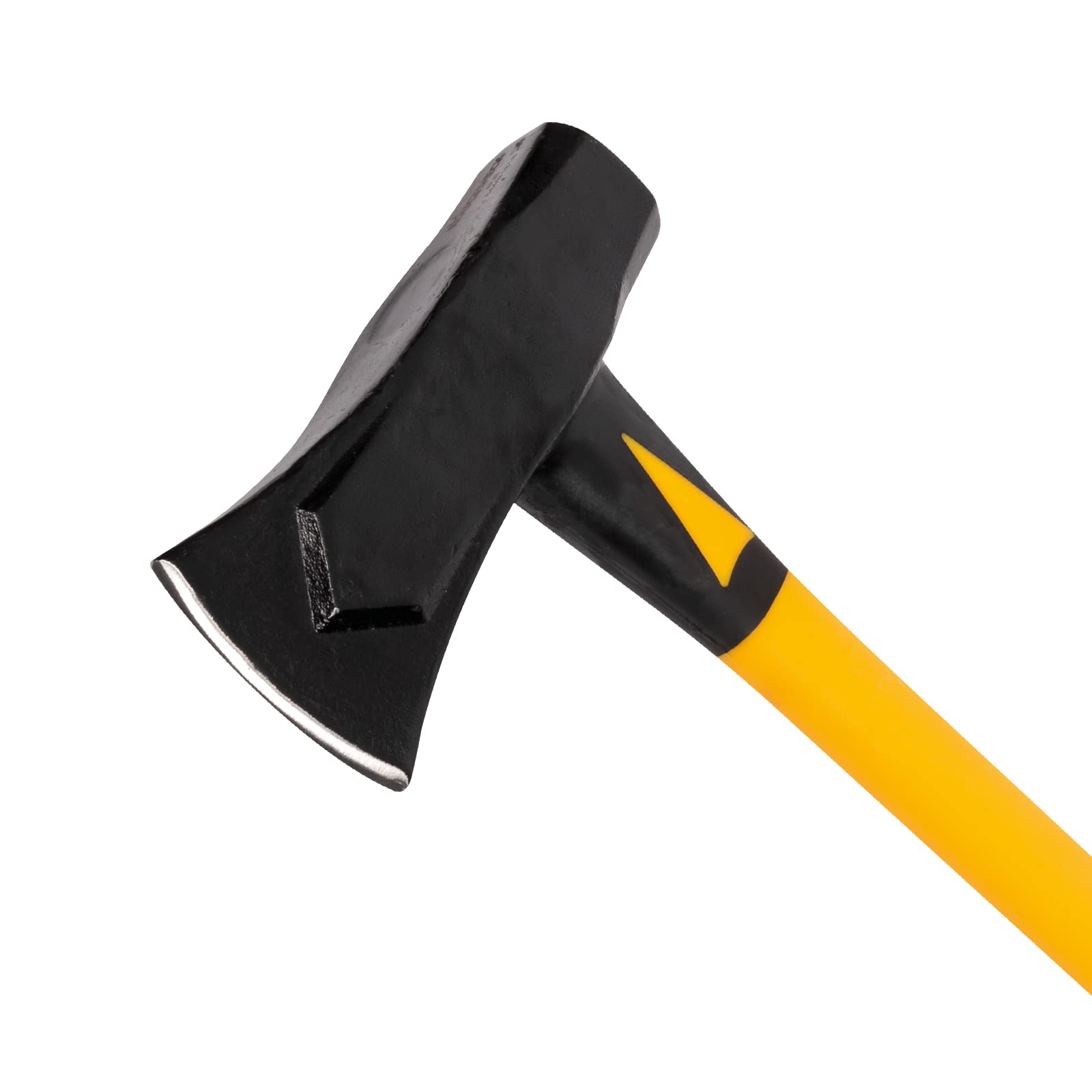 Roughneck 65662 8lb Splitting Maul with Fiberglass Handle - Heavy Duty Wood Splitting Axe for Firewood, Logs & Outdoor Camping