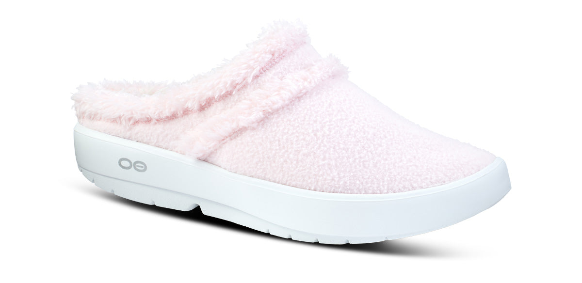 Women's OOcoozie Comfort Mule Shoes in Pink - Slip-On House Slippers for Relaxing at Home, Spa Days & Cozy Lounging | On Sale Now