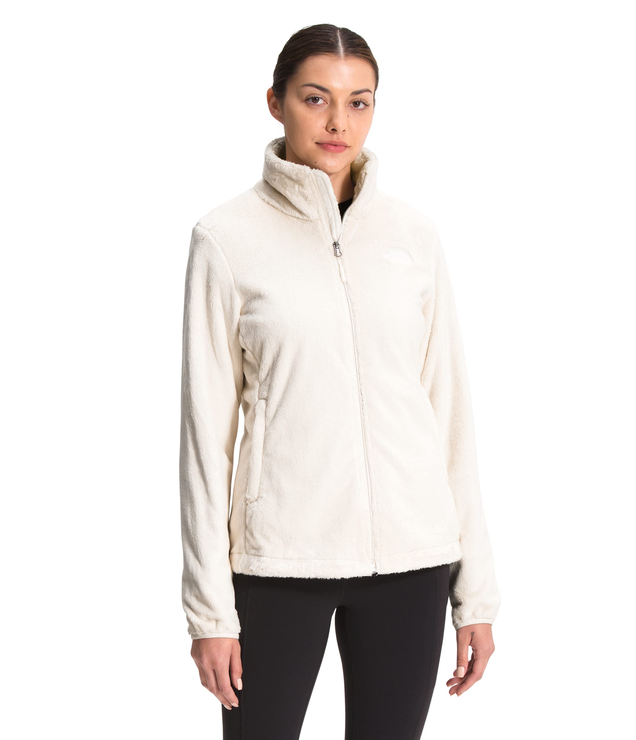 THE NORTH FACE Osito Jacket for Women - Fleece Lined Winter Coat, Gardenia White 3XL - Warm & Cozy Outerwear for Hiking, Camping & Outdoor Activities