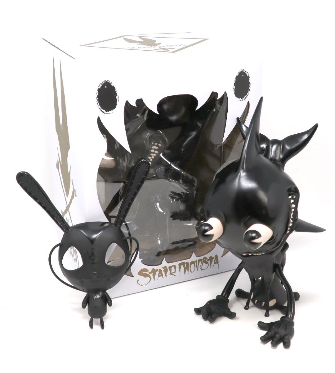 Scared Stair Monster Midnight Edition by Craola - Spooky Halloween Decor for Kids & Adults - Perfect for Haunted House & Party Decorations