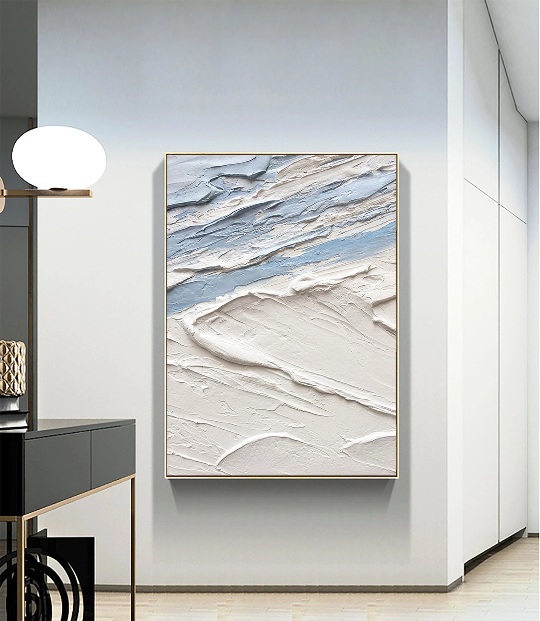 Minimalist Textured Plaster Art Painting - Modern Abstract Wall Decor for Living Room, Bedroom & Office | #MM031