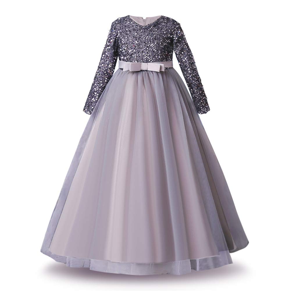 Royal Palace Lace Gothic Victorian Gown for Girls - Elegant Long Sleeve Princess Dress for Dance, Wedding, Pageant & Masquerade Ball - Perfect for Halloween, Cosplay & Renaissance Fairs