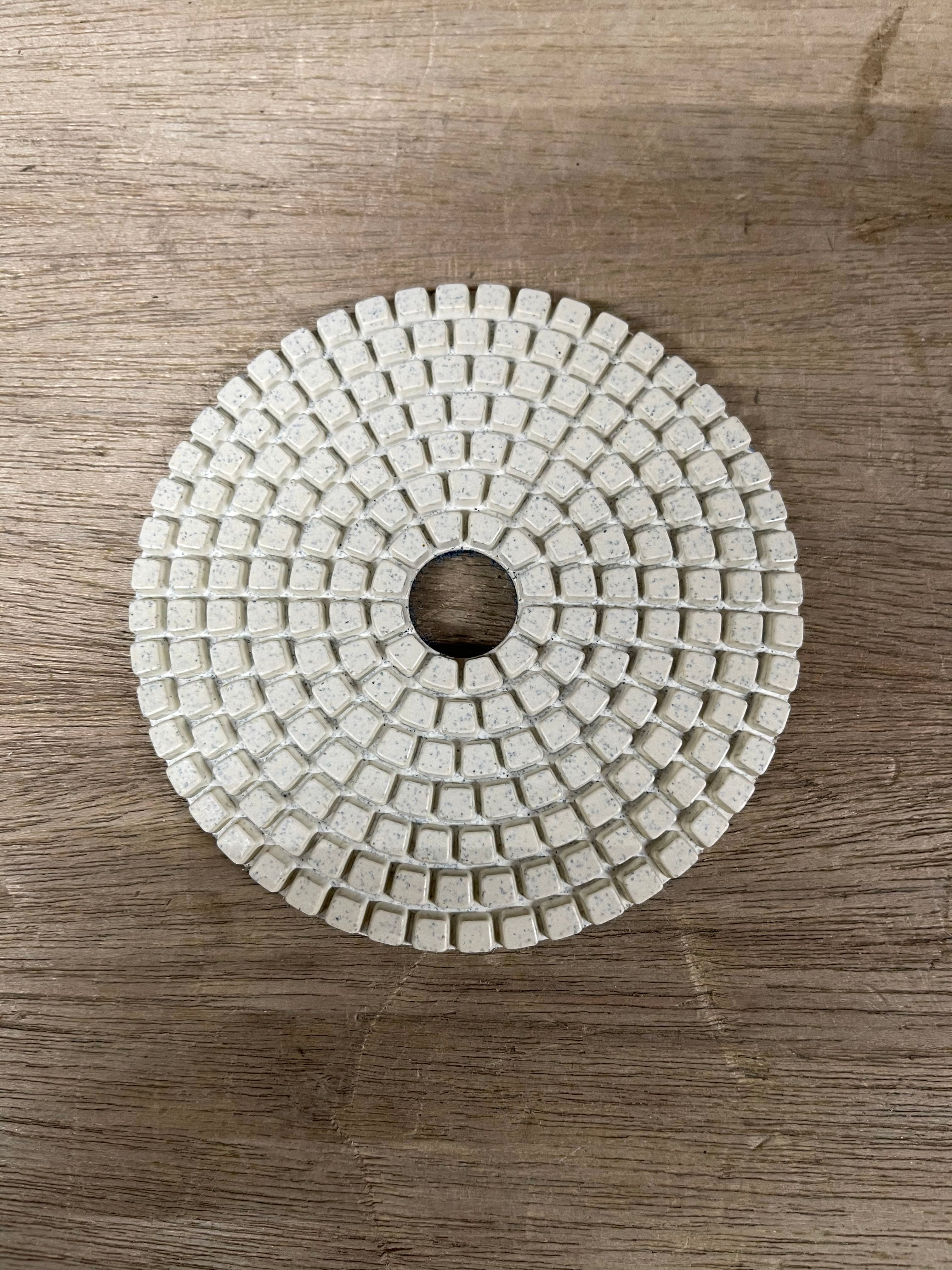 4-Piece Marble Polishing Pads Set for Stone, Granite, Concrete - Model PAD 4M - Perfect for Countertop Restoration & DIY Home Improvement Projects