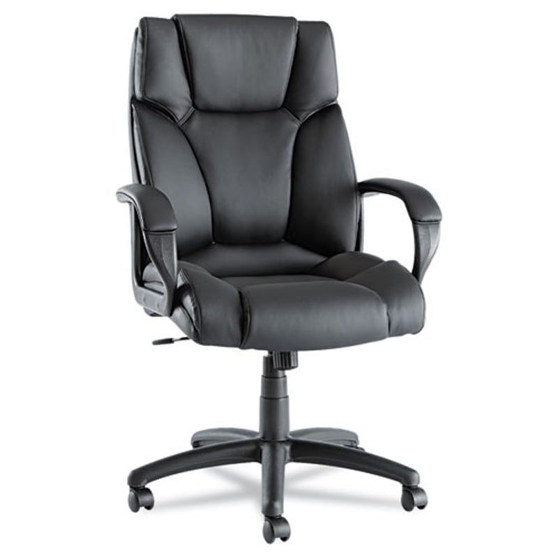 Fraze Executive High Back Swivel Tilt Office Chair - Black Leather Ergonomic Desk Chair for Home & Business Use