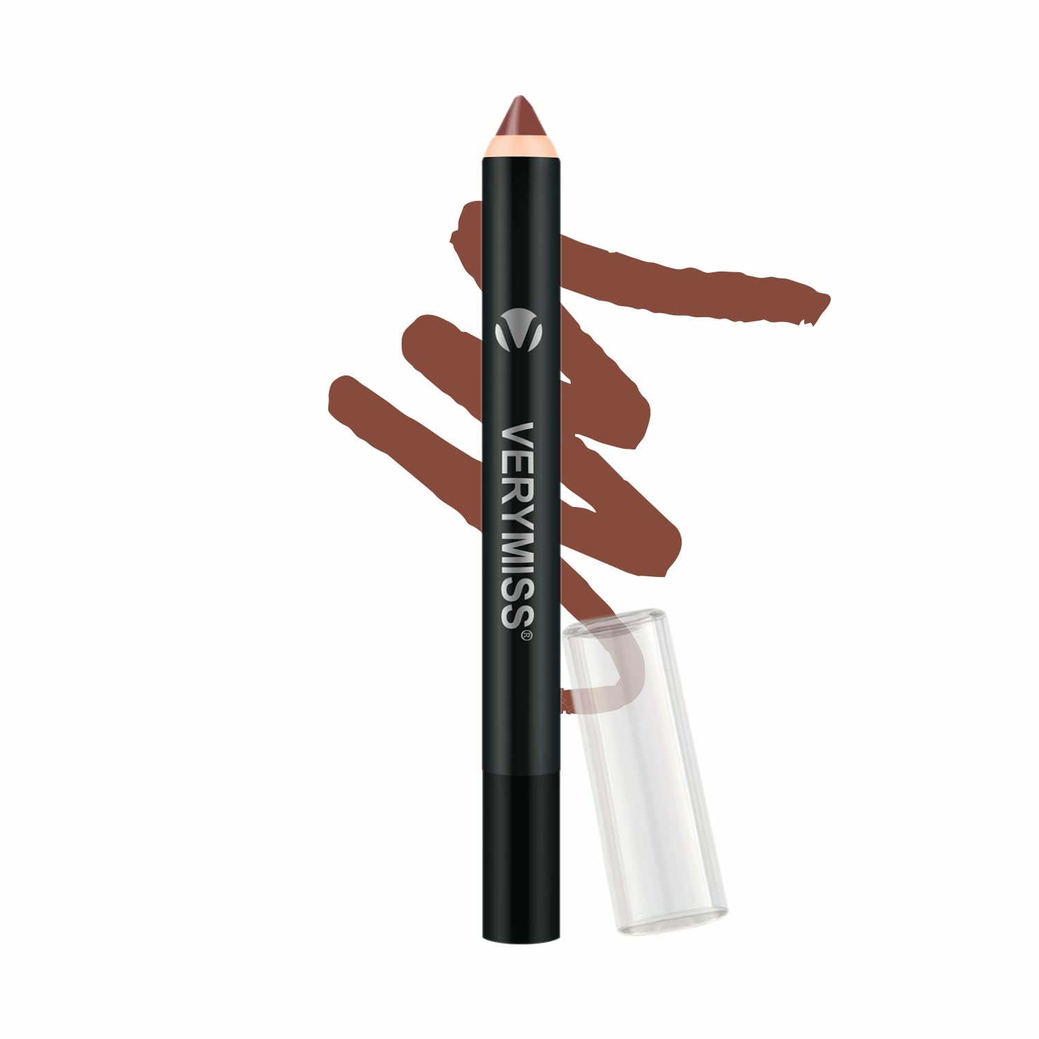 VERYMISS Matte Crayon Lipstick - 2.8g Chocolate Nut - Long Lasting Moisturizing Lip Color for Women - Perfect for Everyday Wear, Date Night & Special Occasions