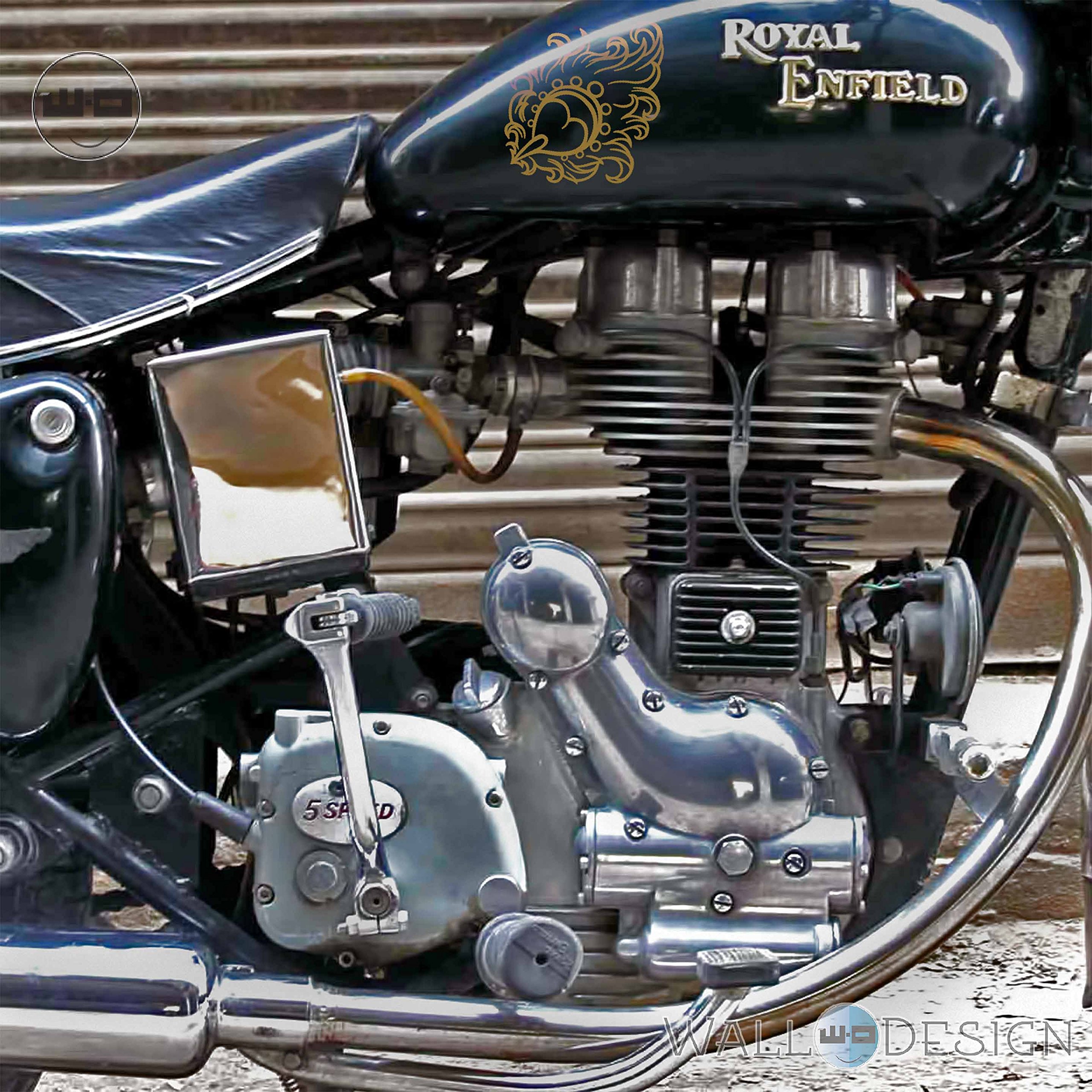 Premium Reflective Vinyl Bike Stickers - Gold Krishna's Feather Design for Cycling Safety & Style | Perfect for Bicycles, Helmets & Outdoor Gear