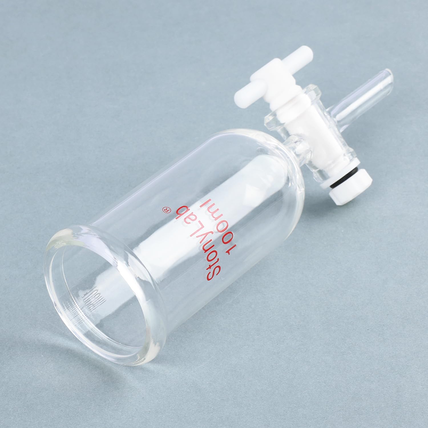 Stonylab 100ml Borosilicate Glass Dropping Funnel with PTFE Stopcock - Premium Lab Burette Funnel for Chemistry Experiments, Essential Oil Mixing & Home DIY Projects