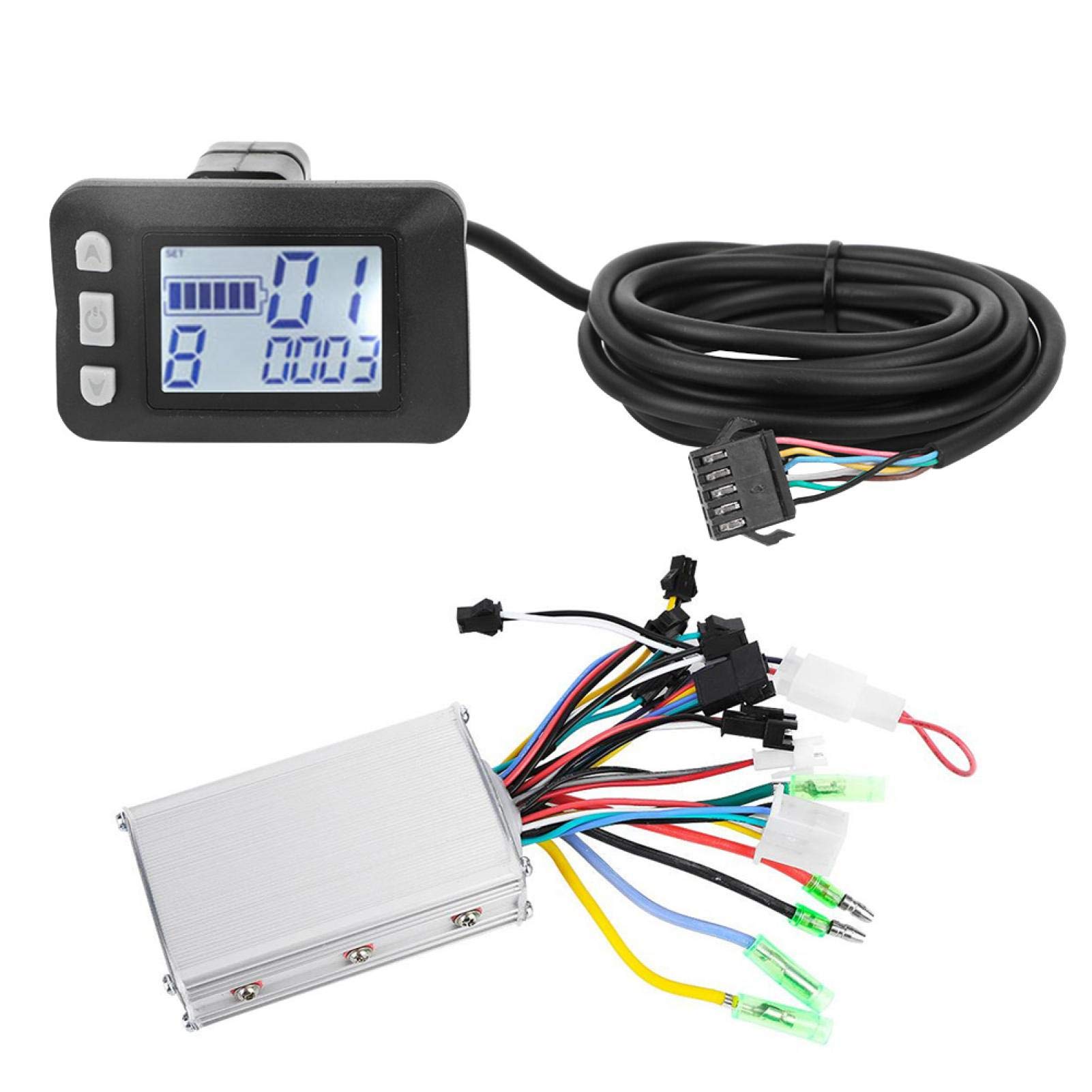 EVTSCAN 24V 350W Brushless Motor Controller with LCD Display Kit - Compatible with Electric Bicycles, Scooters & Folding Bikes - Perfect for Commuting, Leisure Riding & Urban Transportation