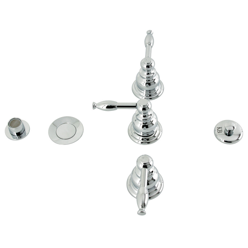 Kingston Brass KB327KL Knight Three Handle Bidet Faucet
