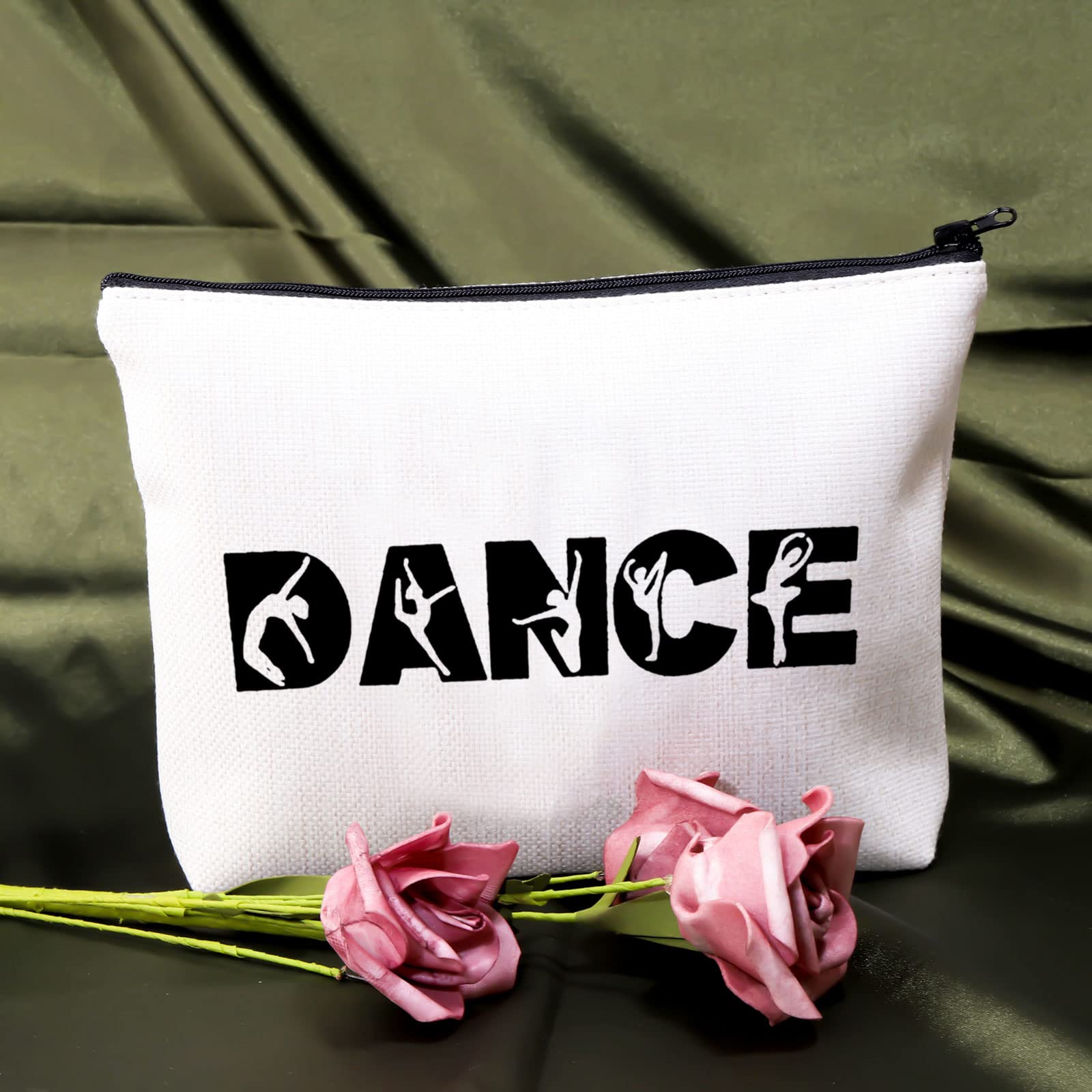 BDPWSS Dancer Makeup Bag - Waterproof Cosmetic Pouch for Dance Teachers & Lovers - Perfect Dance Team Gifts & Inspirational Present (One Dance) - Ideal for Dance Classes, Recitals & Backstage Organization