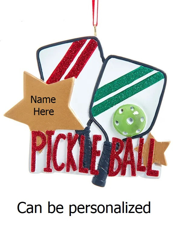 Personalized Pickleball Ornament - Custom Christmas Tree Decor for Pickleball Lovers & Players - Perfect Gift for Holidays, Tournaments & Sports Enthusiasts