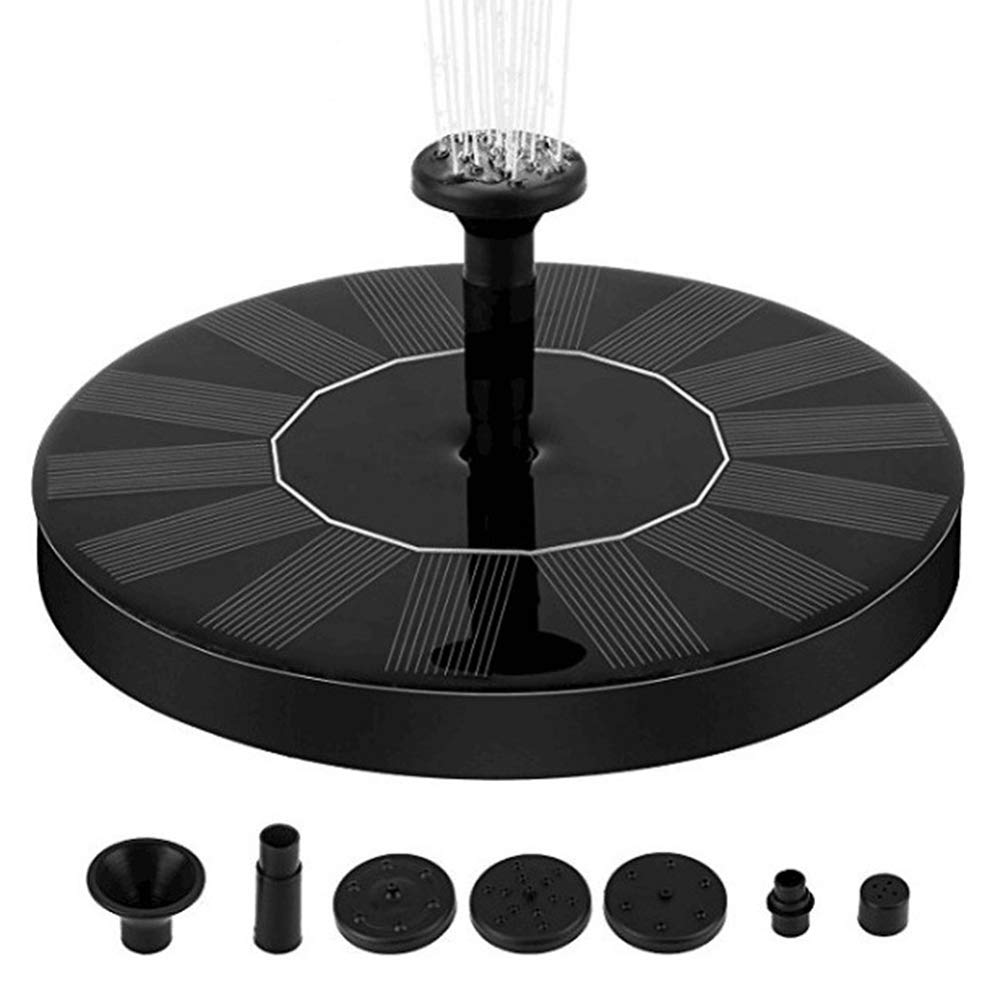DOITOOL Solar Powered Floating Water Fountain Pump for Outdoor Garden, Pool, Pond - Black | Solar Panel Fountain for Patio Decor & Backyard Landscaping | Perfect for Relaxation & Enhancing Outdoor Ambiance