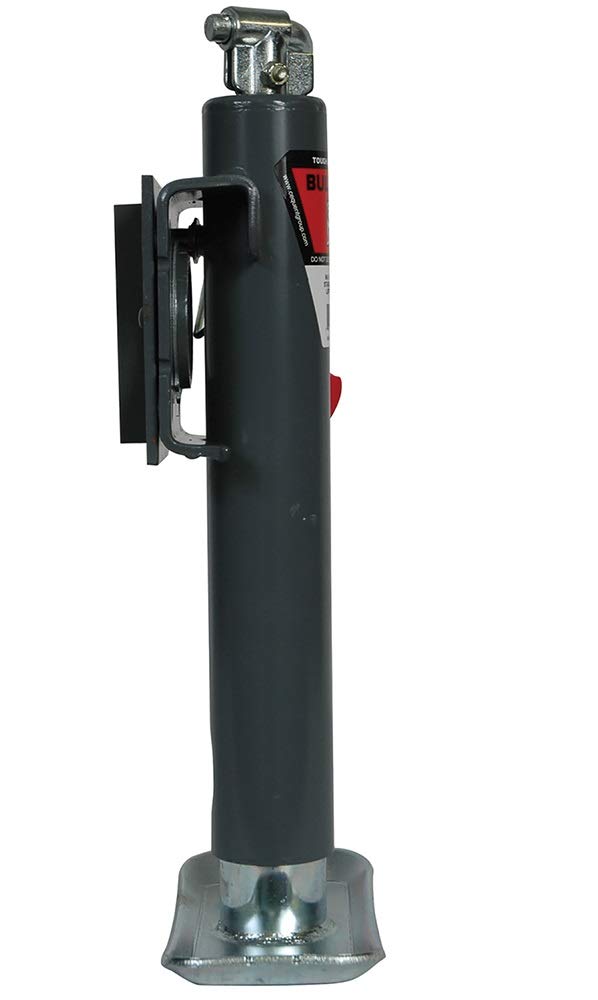 Fulton Weld-On Jack 5000 lb Capacity - 10 Inch Travel Topwind Swivel Bracket with Base - Heavy Duty Trailer & RV Lifting Solution for Boats, Trucks & Equipment Maintenance