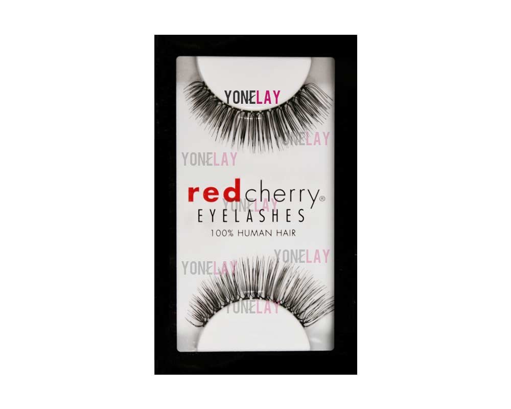 Premium Red Cherry Eyelashes #218 - 12 Pairs Natural Looking False Eyelashes for Dramatic Volume & Length | Perfect for Parties, Weddings, Date Nights & Special Occasions