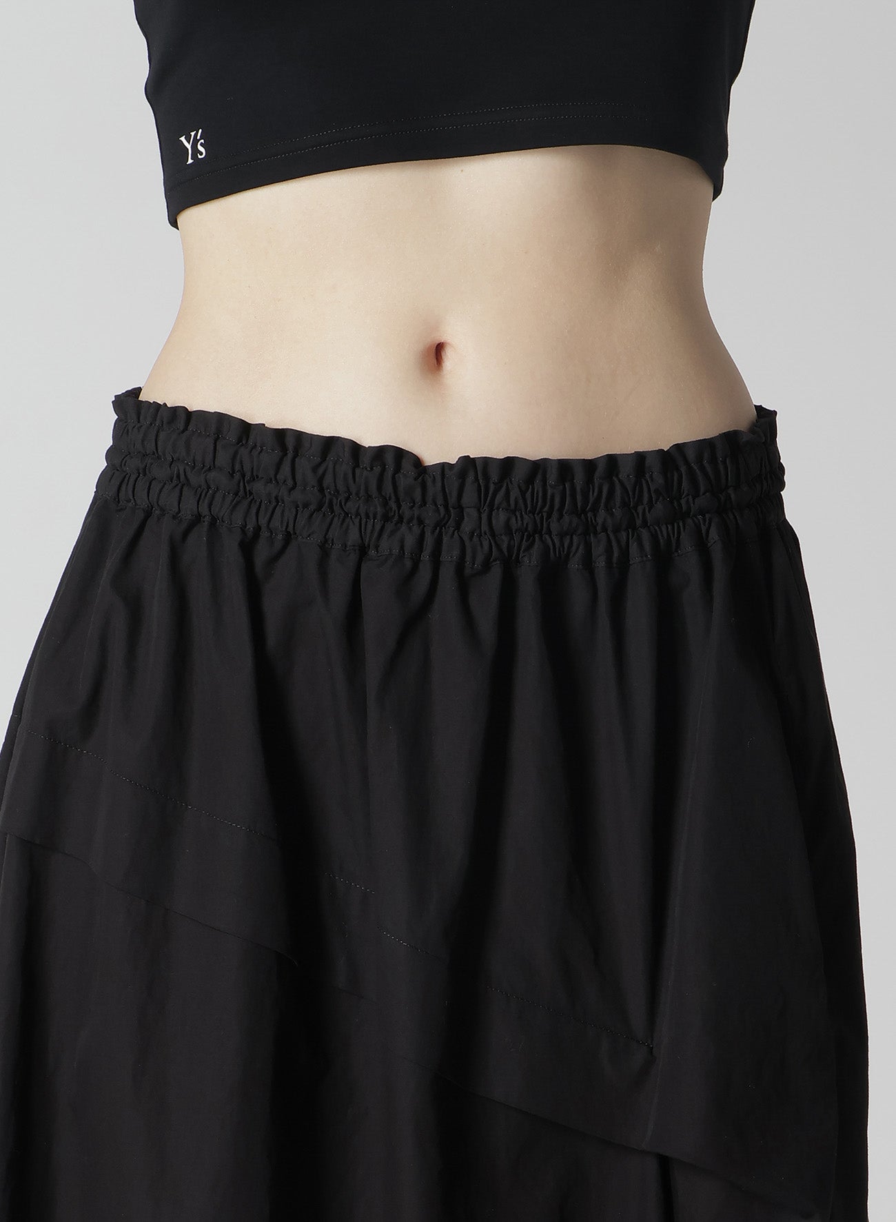Women's Cotton Broadcloth Asymmetrical Skirt with Right Tuck - Breathable Summer Dress for Casual Outings & Beach Vacations
