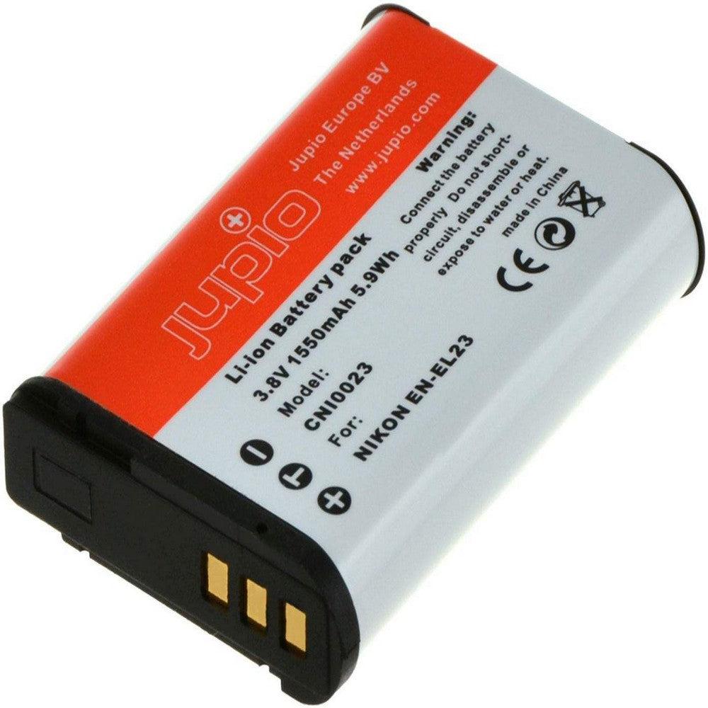 Jupio EN-EL23 Replacement Battery for Nikon Cameras - 3.8V 1850mAh High Capacity - Perfect for Nikon D3500, D3400, D3300, D3200 DSLR Cameras - Extended Shooting & Travel Photography