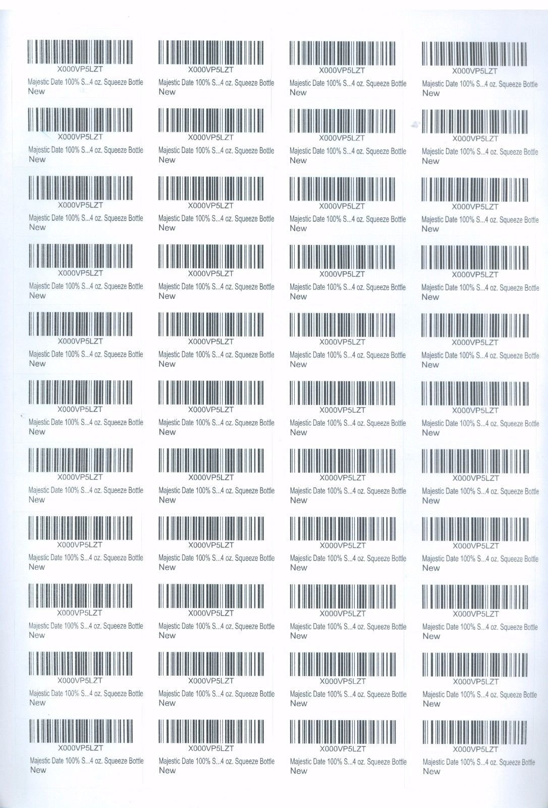 Best Amazon FBA Labels 44-up (48.5x25.4mm) - 200 Self-Adhesive White A4 Sheets for Laser/Inkjet Printers - Shipping Barcode Stickers for E-commerce & Warehouse Inventory Management