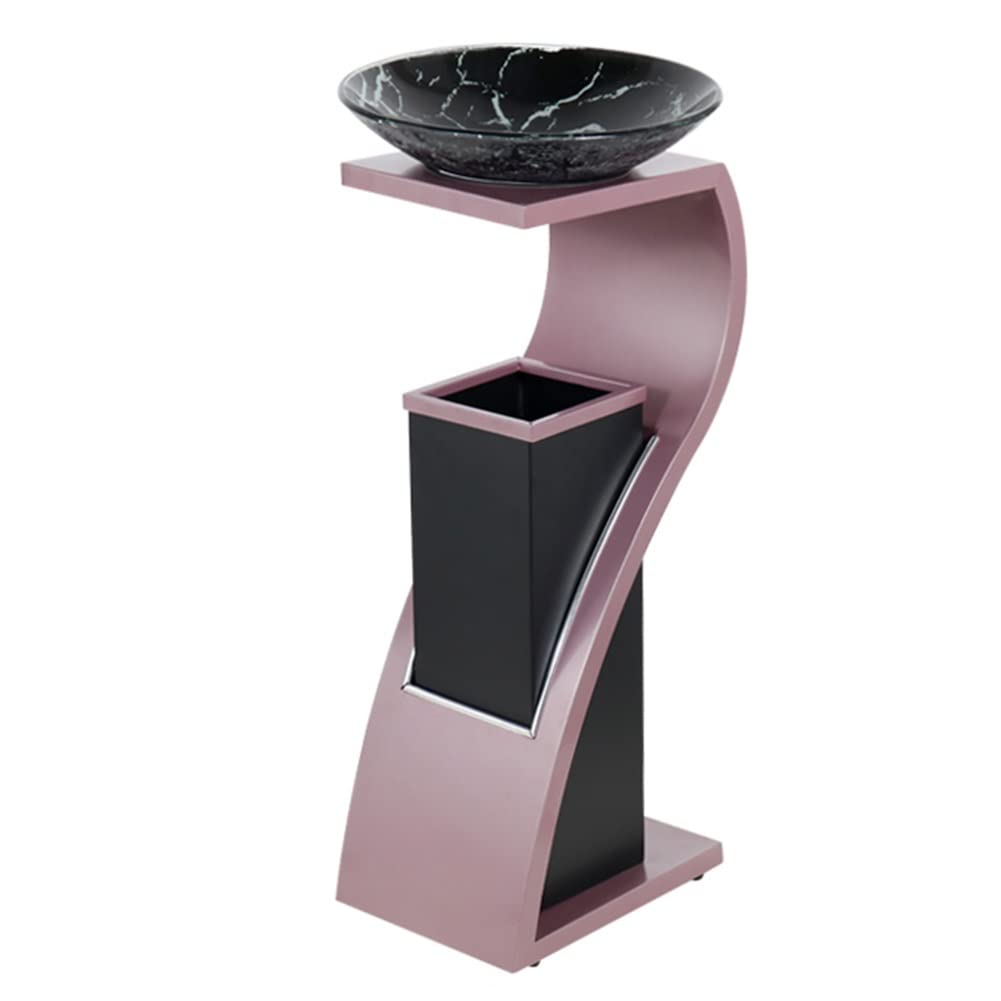 Stainless Steel Outdoor Floor Ashtray with Tray - Commercial Vertical Smoke Column Trash Can for Hotels, Shopping Malls & Elevator Entrances | Durable Lobby & Corridor Smoking Solution