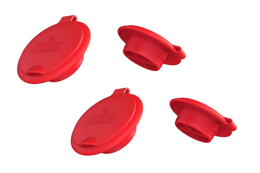 2021-2023 Ford Bronco ArmorLite Drain Plug Set - 4 Piece Red Off-Road Accessories Kit for Water Drainage & Mud Protection | Perfect for Off-Roading, Camping & Trail Adventures