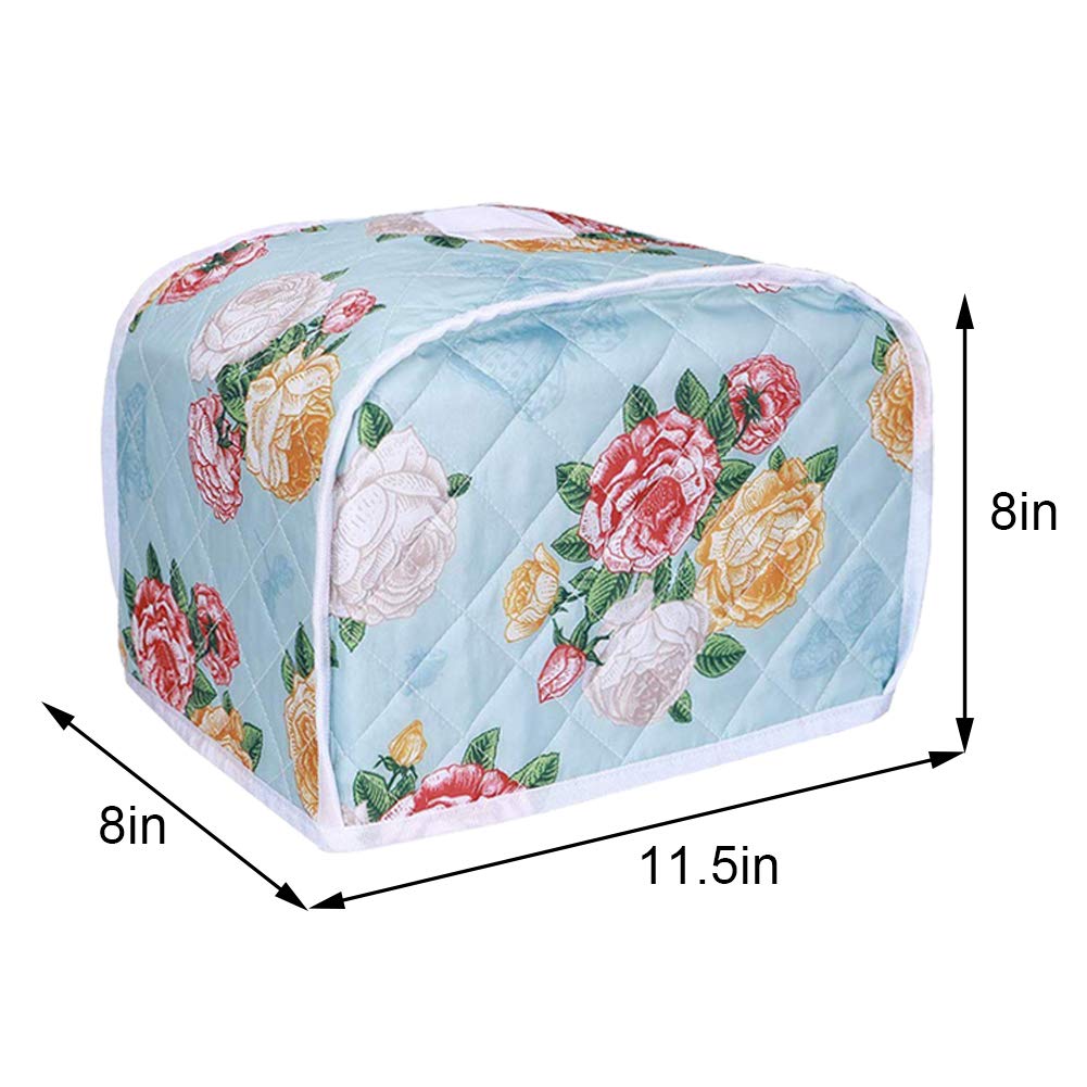 Quilted 2-Slice Toaster Cover - Microwave Oven Appliance Protector - The Pioneer Woman Kitchen Accessories for Countertop Organization & Home Decor