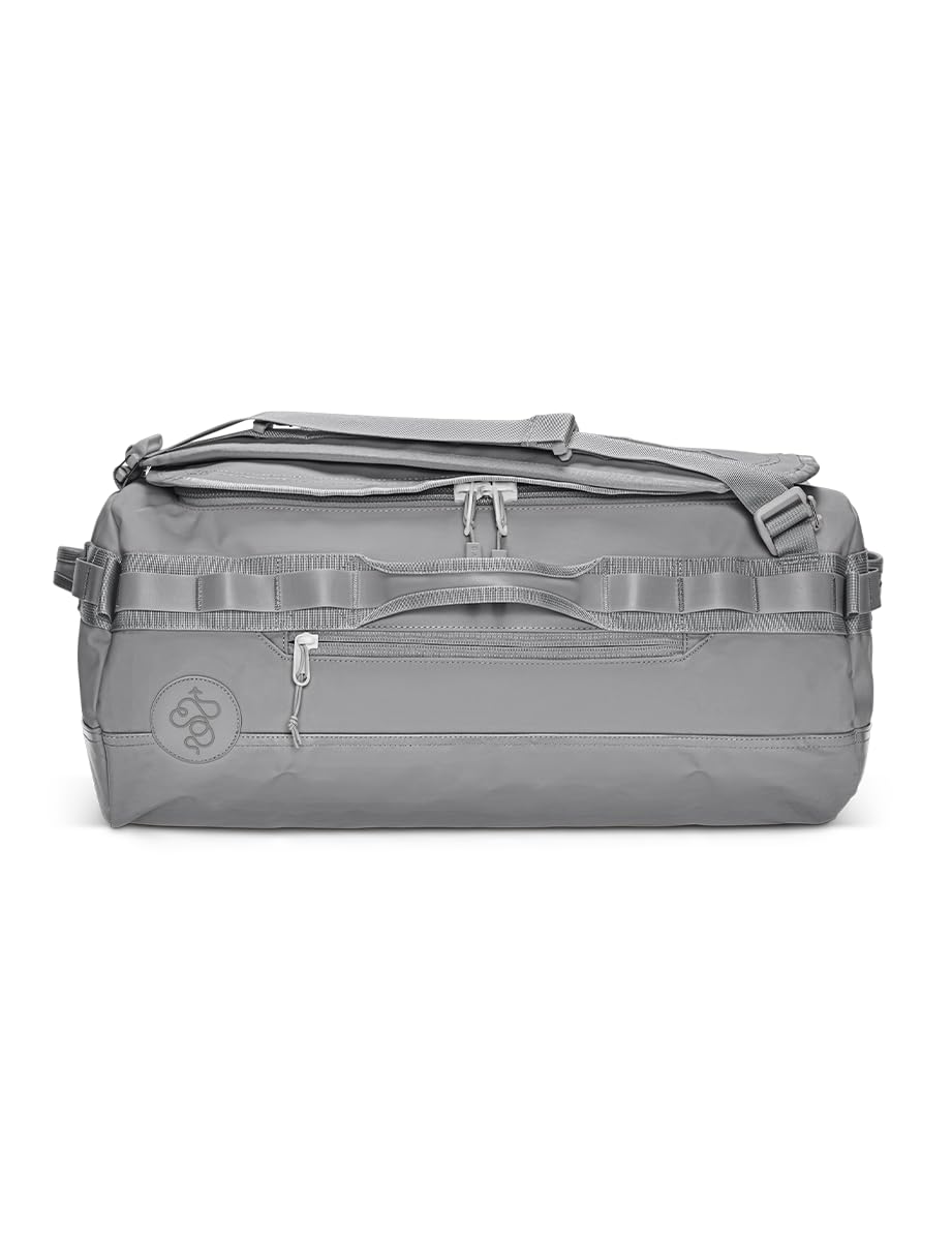 Baboon to the Moon Small Duffle Go-Bag - Lightweight Water-Resistant Travel Duffel with Detachable Straps | TSA Approved Carry-On Luggage for Men & Women | Perfect for Gym, Weekend Trips & Air Travel (Alloy, Multiple Colors)
