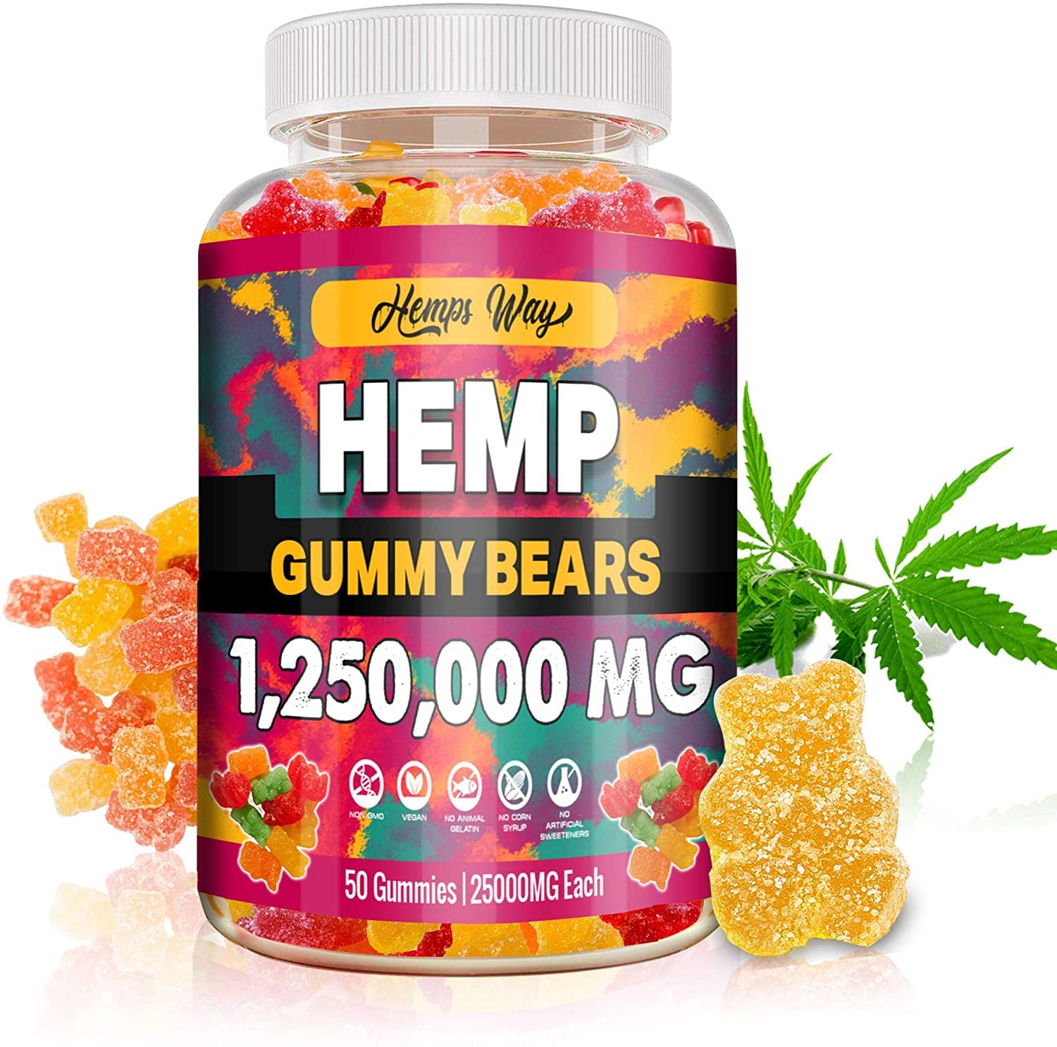 Best Magnesium Gummies for Sleep & Stress Relief - Natural Calm Supplement for Adults & Kids - Vegan, Non-GMO, Gluten-Free - Supports Relaxation, Muscle Recovery & Better Sleep at Night