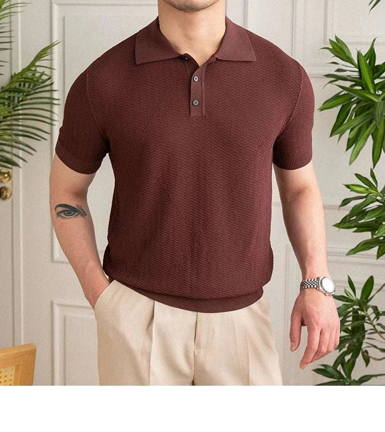 Men's Casual Polo Shirt - Breathable Cotton Short Sleeve Golf Shirt for Work & Weekend Wear | Comfortable Summer Top for Business Casual & Outdoor Activities