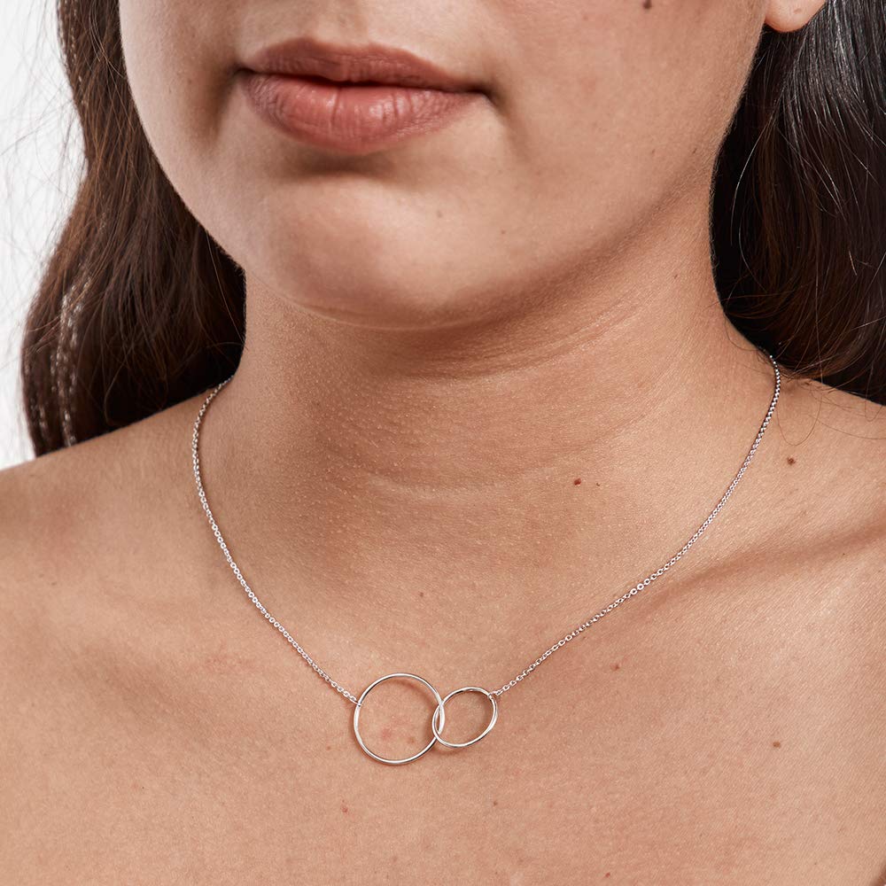 Dear Ava Best Friend Necklace - Sterling Silver Heart Pendant with Gift Box & Card - Perfect Birthday, Christmas, Anniversary Gift for Her - Friendship Jewelry for Women & Teens - Ideal for Valentine's Day, Graduation, Mother's Day Gifting